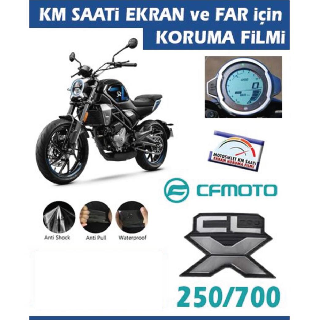 Ekran KorumasıCF MOTO CLX250/700 Motosiklet Ekran Ve Far Koruyucu 