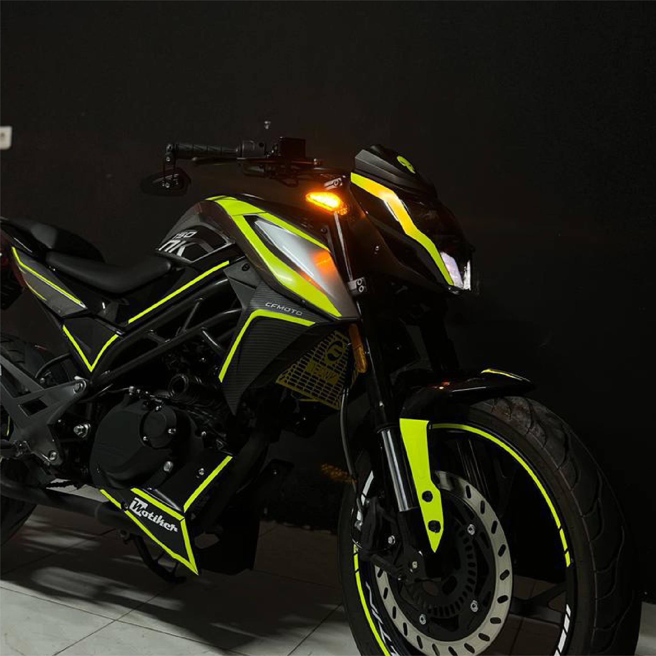 150 NKCF Moto NK 150 Sarı Sticker Etiket Modeli