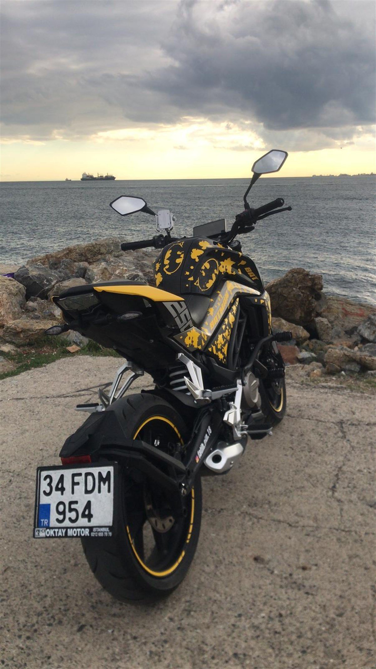 CF MOTO NK 250 Batman Sticker Etiket Modeli