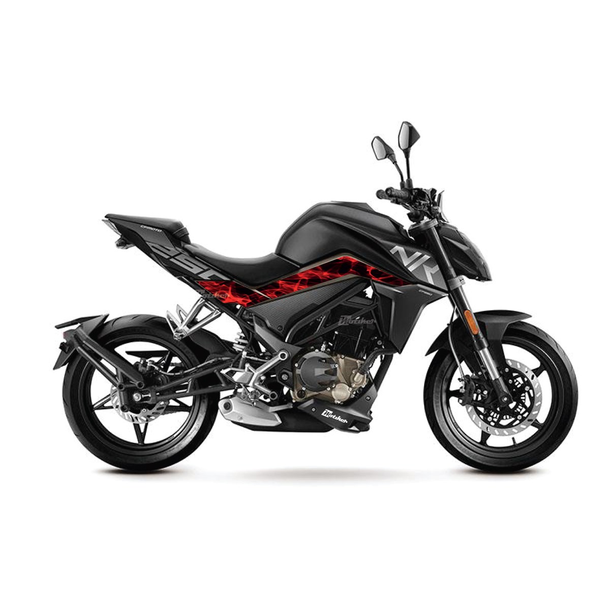 CF MOTO NK 250 Duman Orta Sticker Etiket Modeli