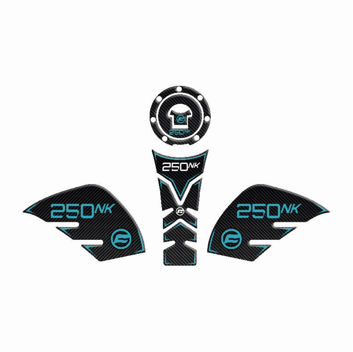 CF MOTO NK 250 Tank Pad Sticker Modeli