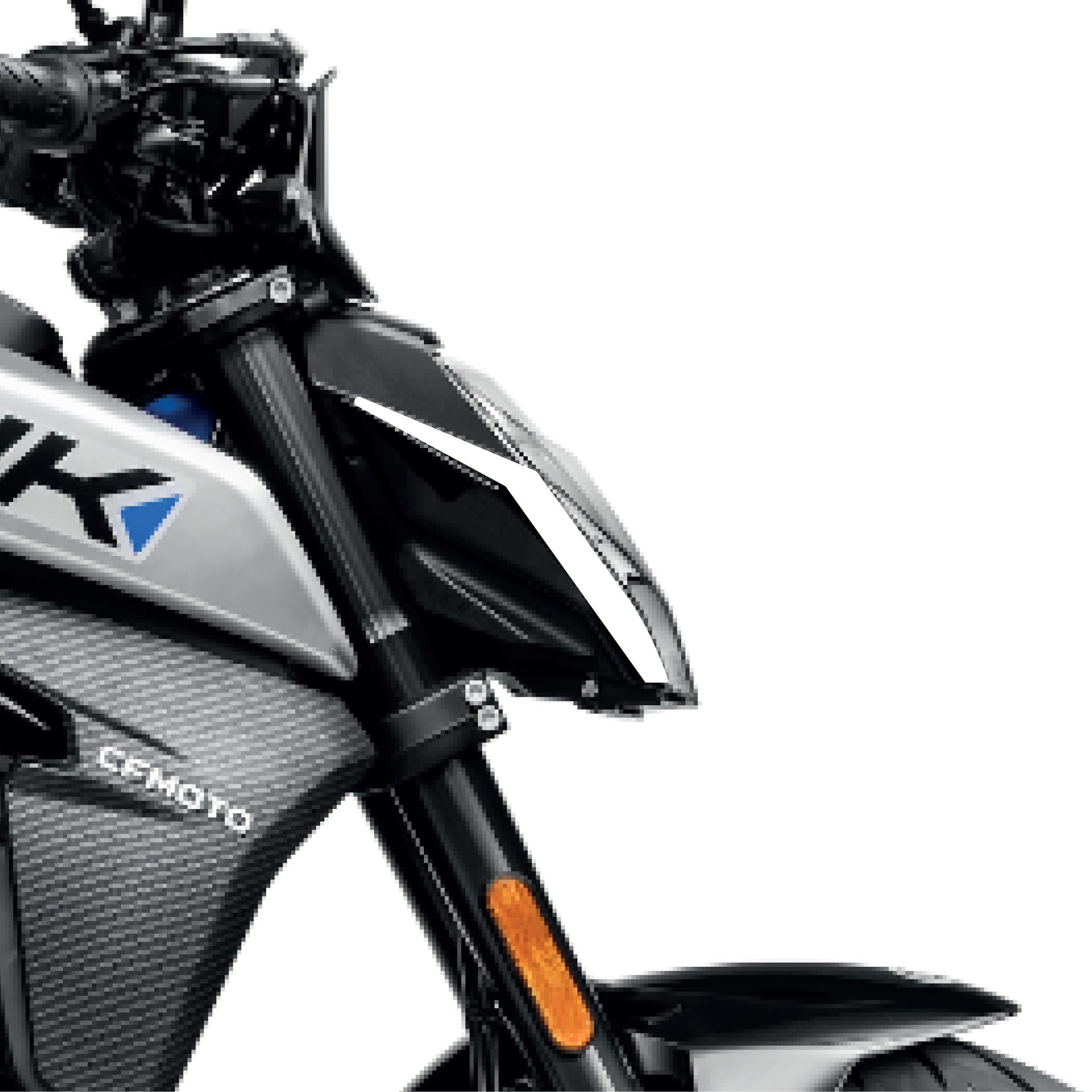 250 NKCF MOTO NK250 2018-2024 Ön Far Yanı Sticker Beyaz