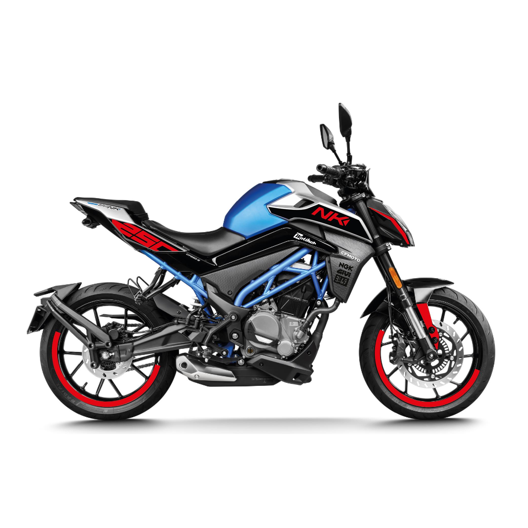 250 NKCF MOTO NK250 KIRMIZI STICKER ETIKET TAKIM STICKER ETIKET MODELI