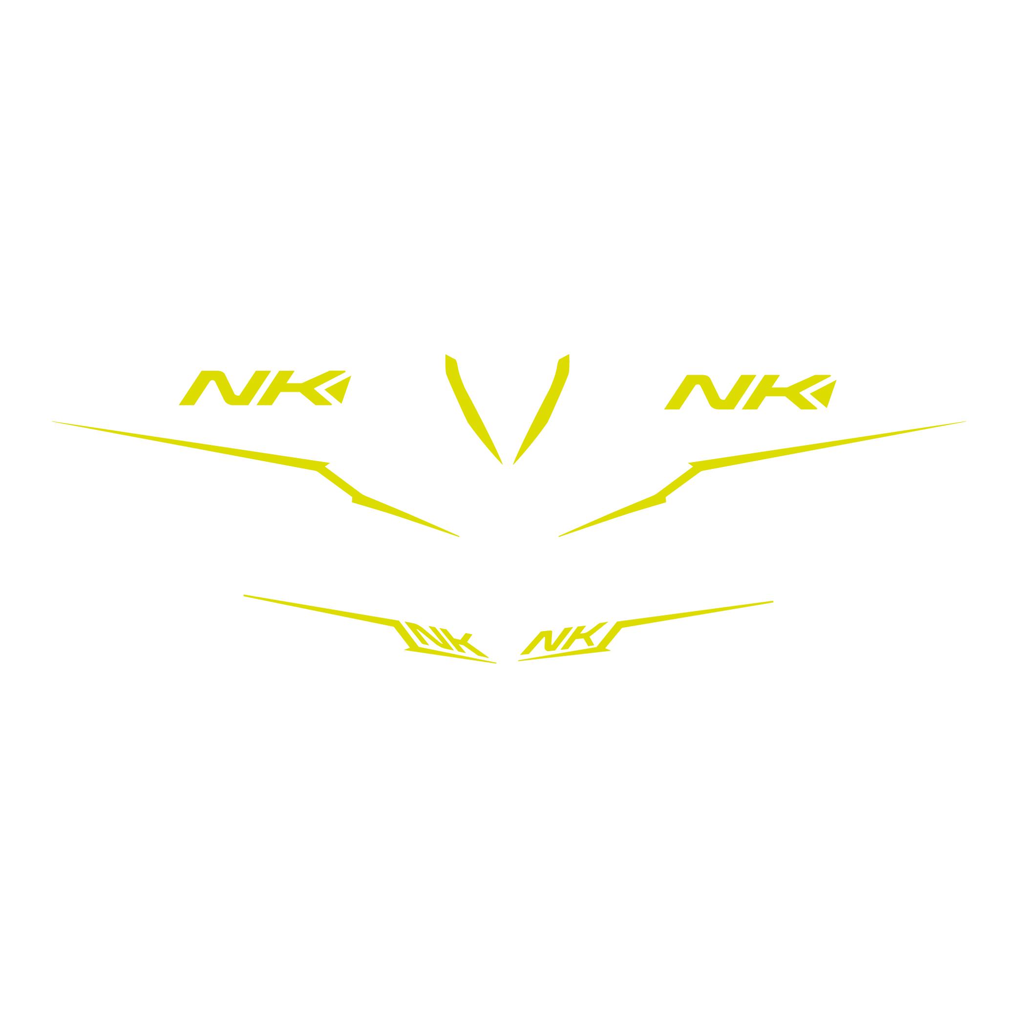 250 NKCF MOTO NK250 Sarı Orjinal Sticker Etiket Modeli 2022-2024 Model 