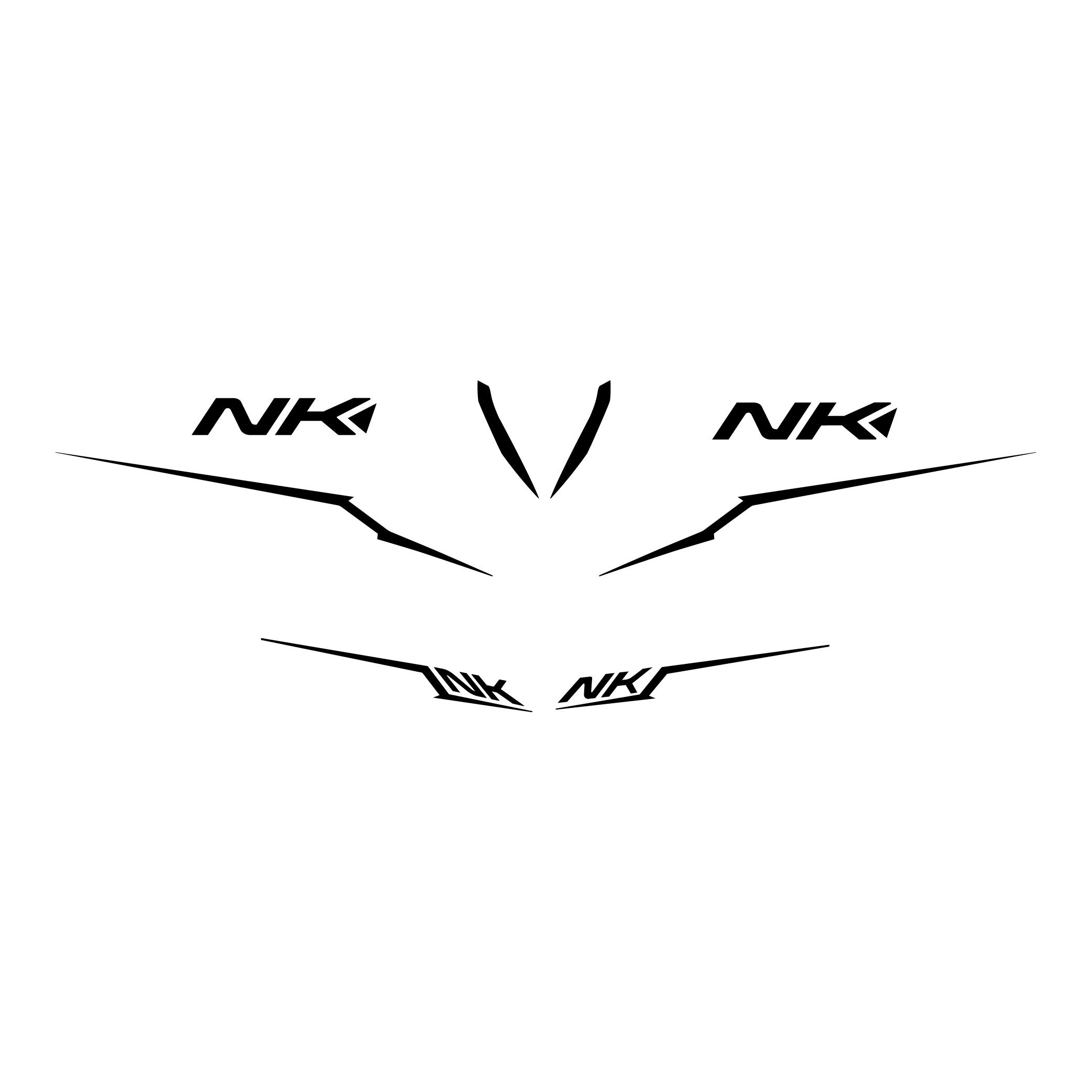 250 NKCF MOTO NK250 Siyah Orjinal Sticker Etiket Modeli 2022-2024 Model 