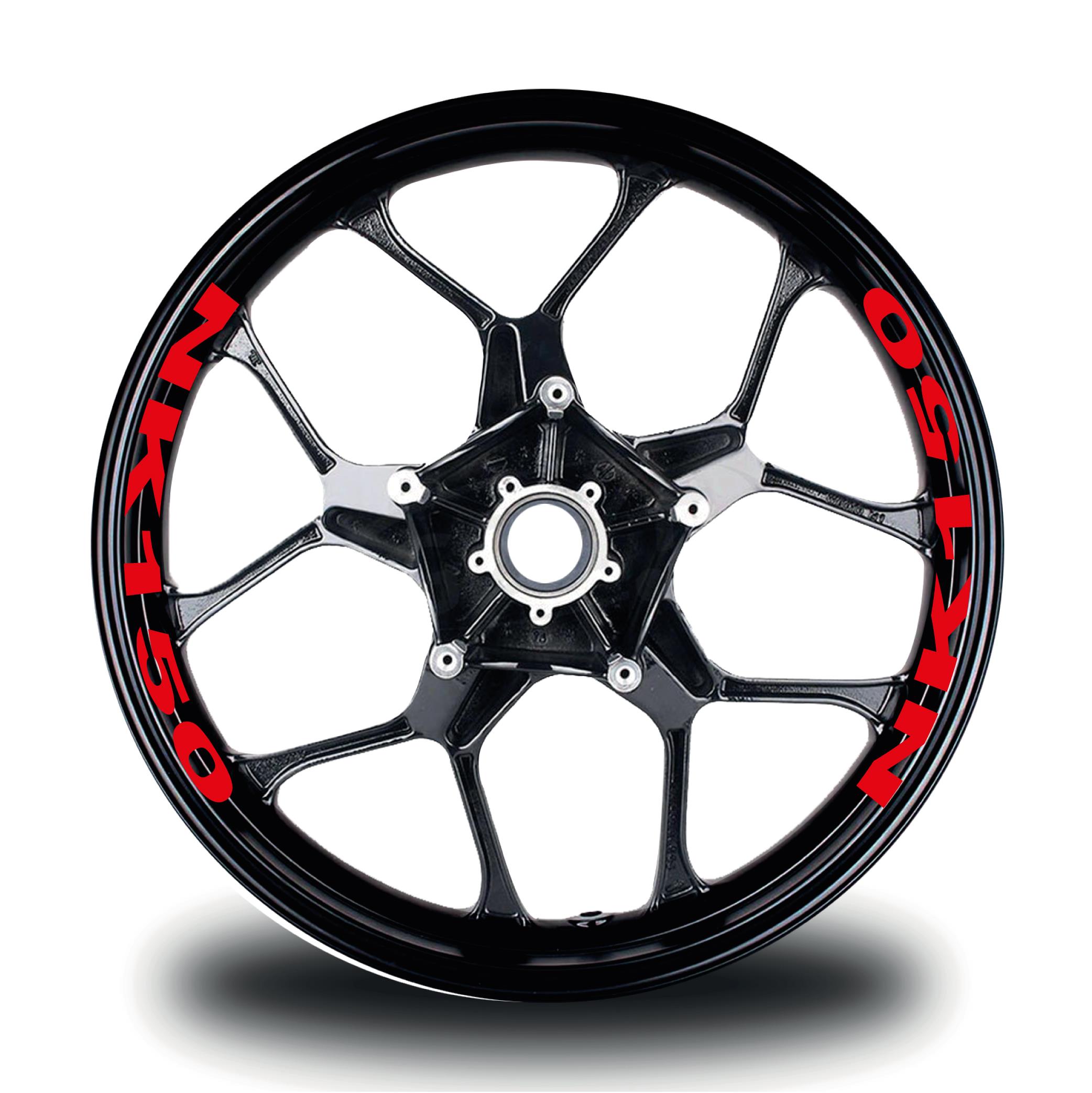 150 NKCFMOTO 150NK Jant Sticker Etiket Modeli Kırmızı Renk