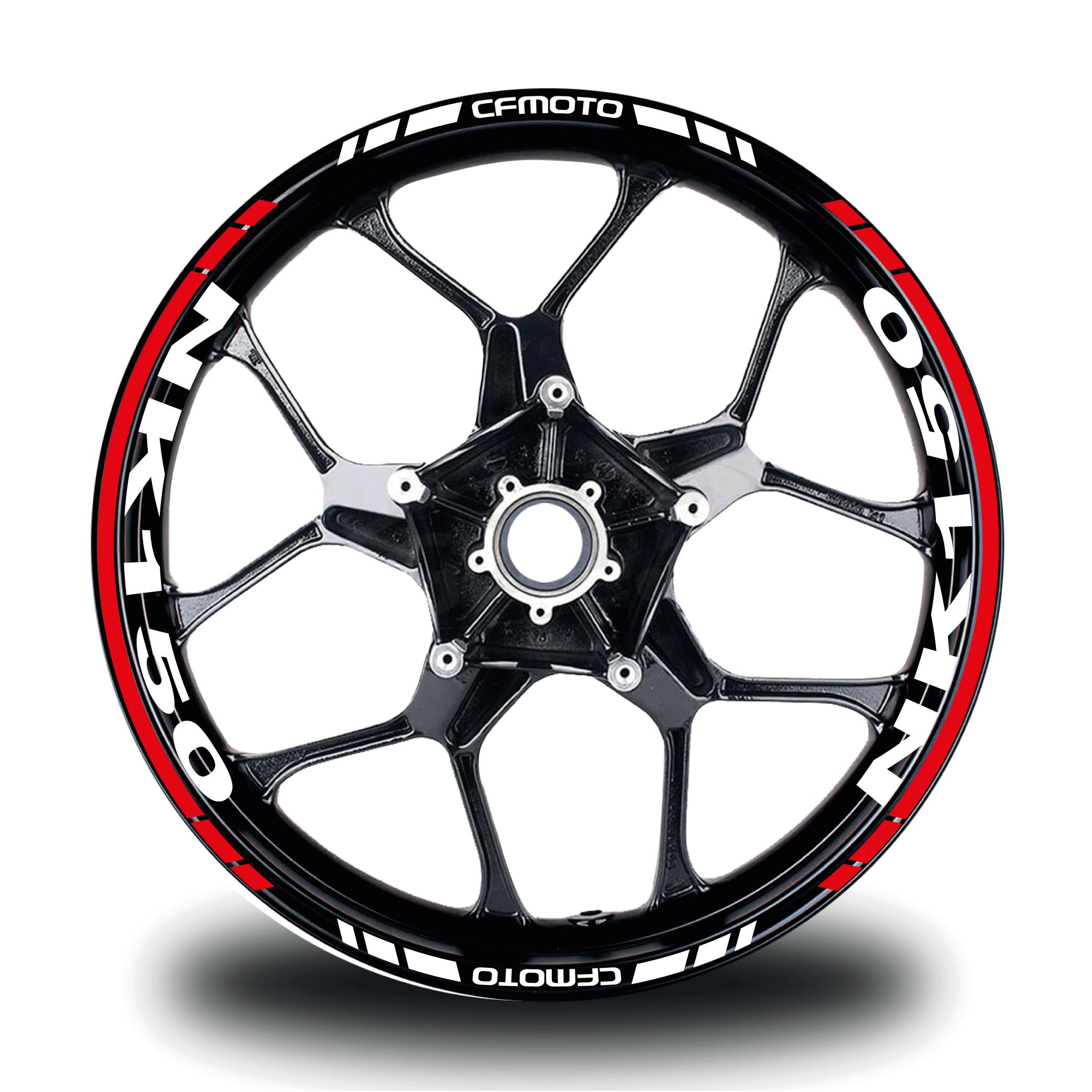 150 NKCFMOTO 150NK Takım Jant Sticker Etiket Modeli Kırmızı Renk