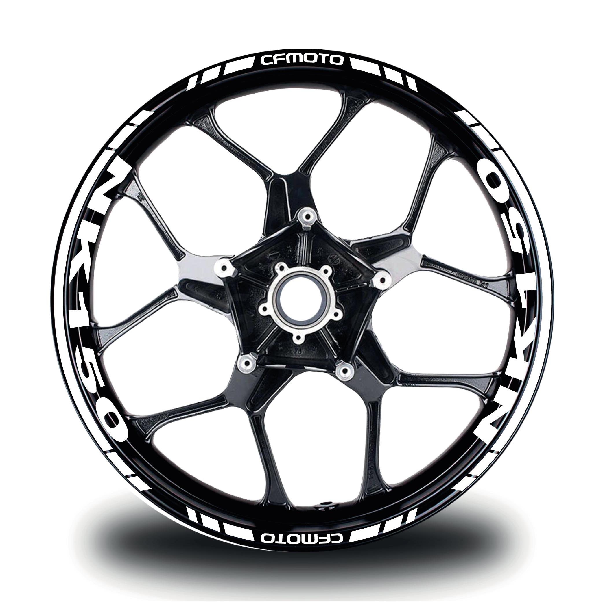 150 NKCFMOTO 150NK Takım Jant Sticker Etiket Modeli Beyaz Renk