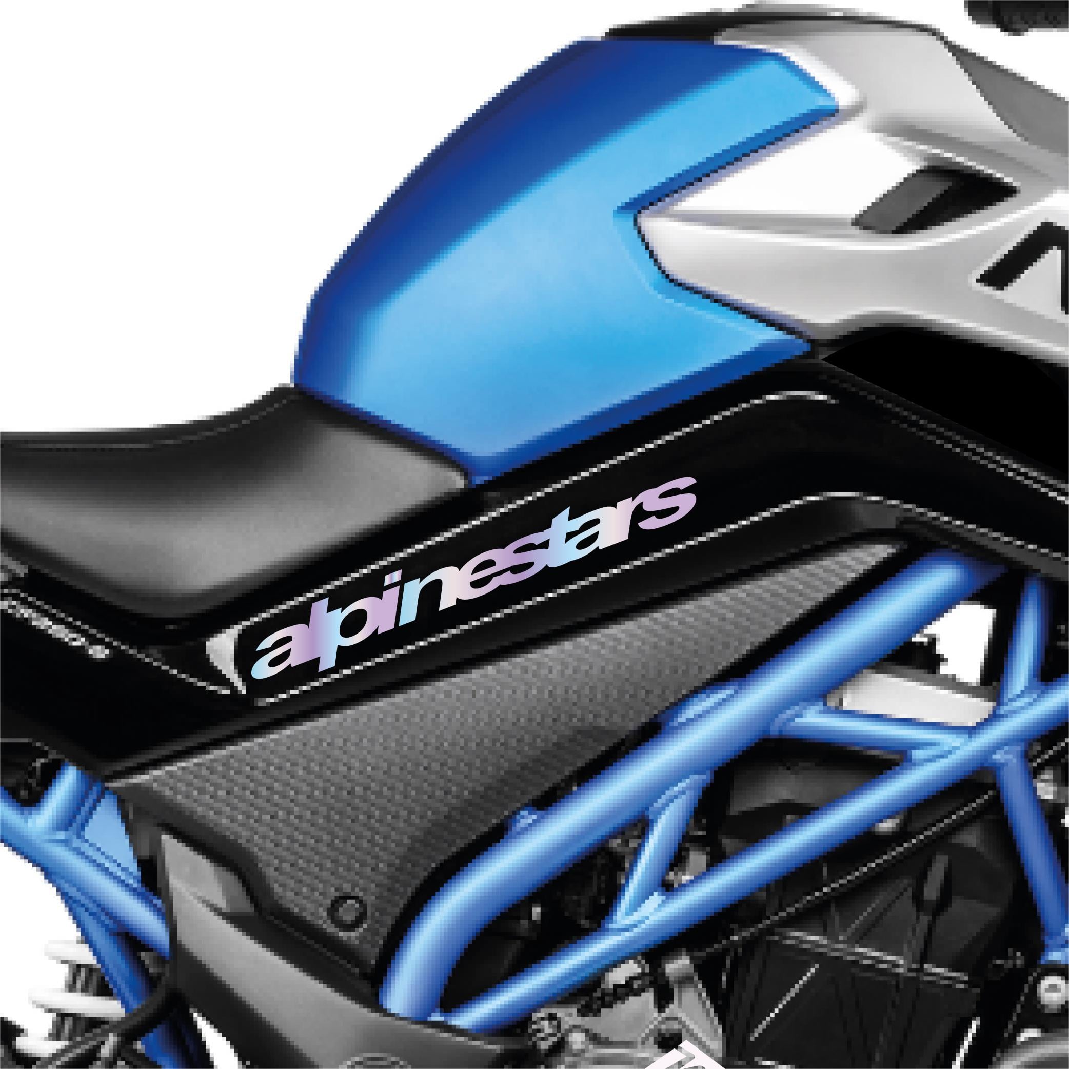 250 NKCFMOTO 250 NK Alpinestars Orta Şase Tasarım Motosiklet Sticker Etiket Modeli Hologram