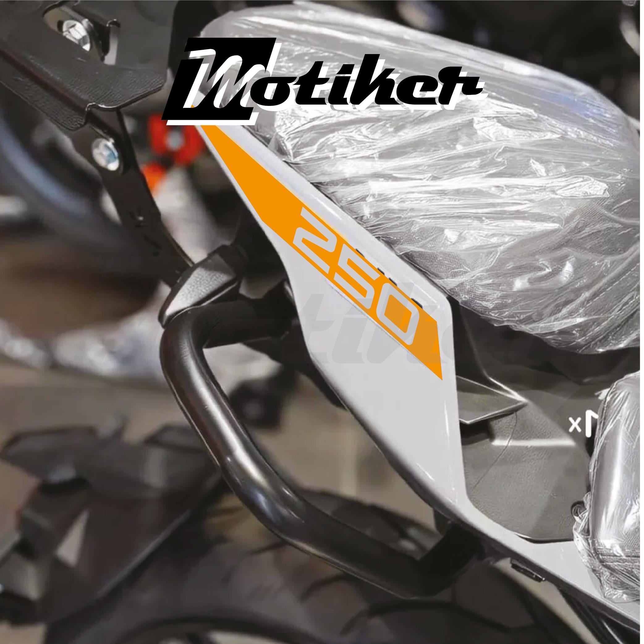 250 NKCFMOTO 250NK 2018 / 2025 ARKA KUYRUK STICKER MODEL 3 TURUNCU RENK
