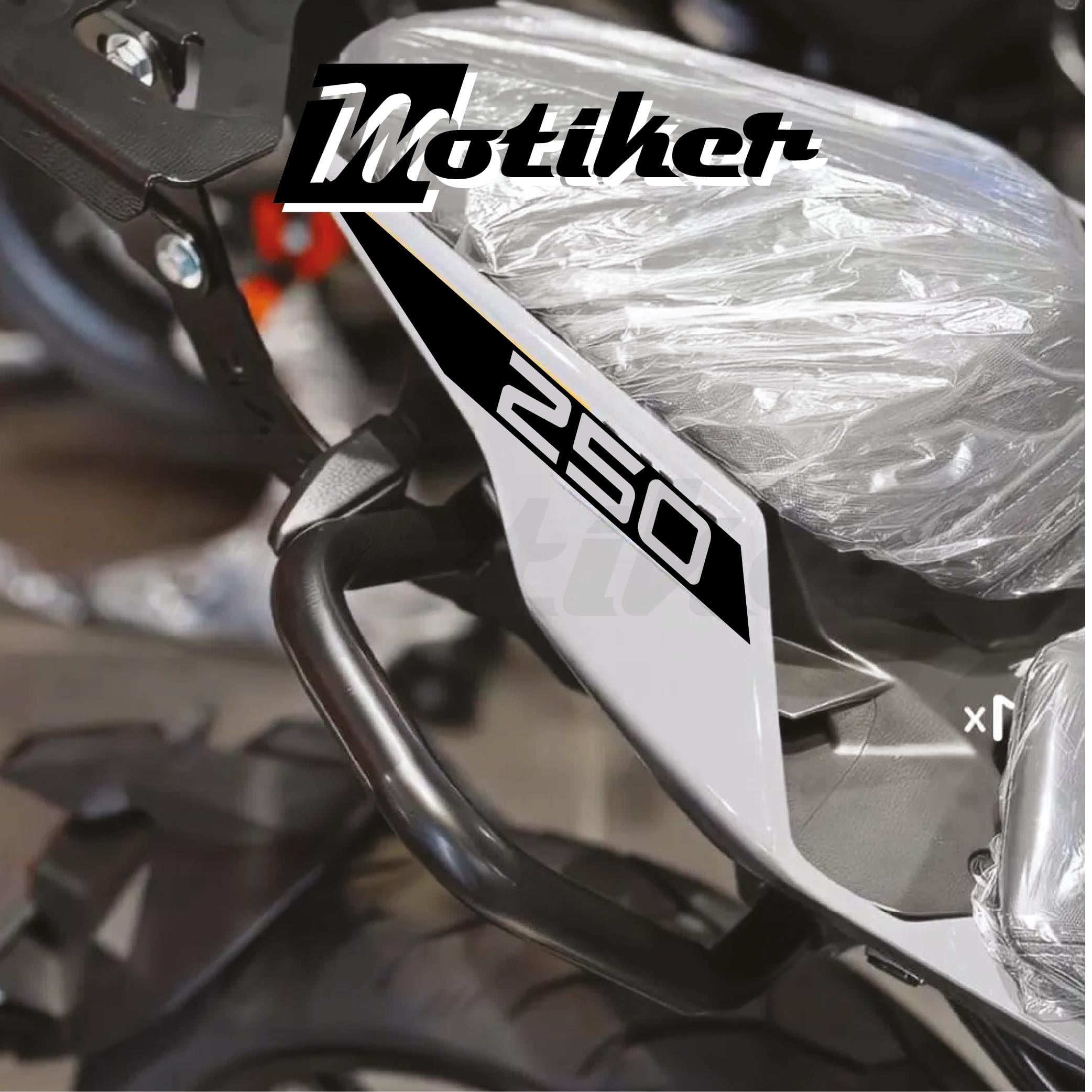 250 NKCFMOTO 250NK 2018 / 2025 ARKA KUYRUK STICKER MODEL 3 SİYAH RENK