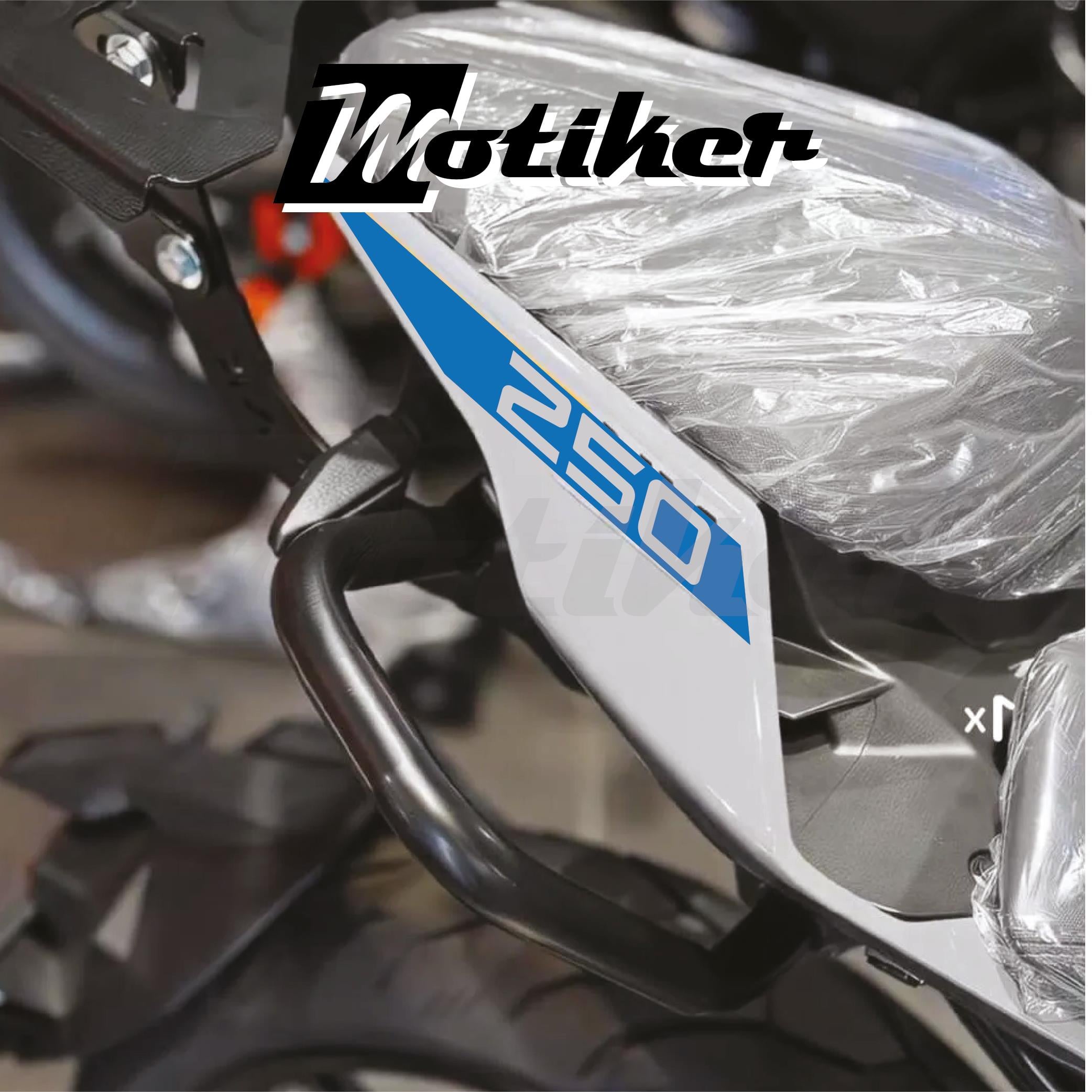 250 NKCFMOTO 250NK 2018 / 2025 ARKA KUYRUK STICKER MODEL 3 MAVİ RENK