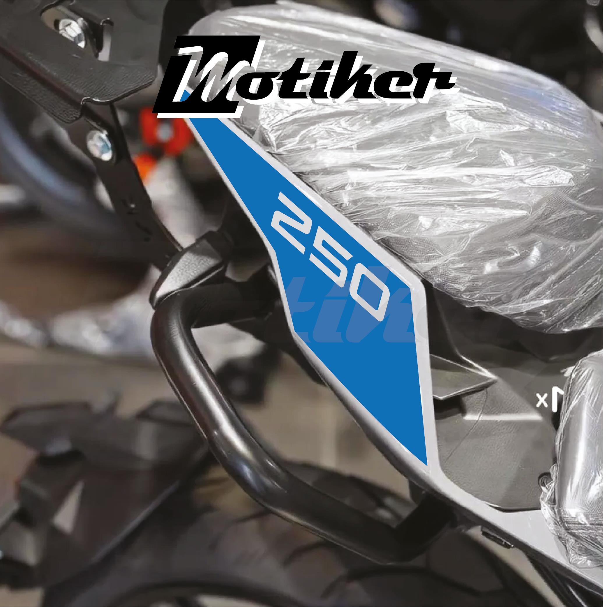 250 NKCFMOTO 250NK 2018 / 2025 ARKA KUYRUK STICKER MODEL 2 MAVİ RENK