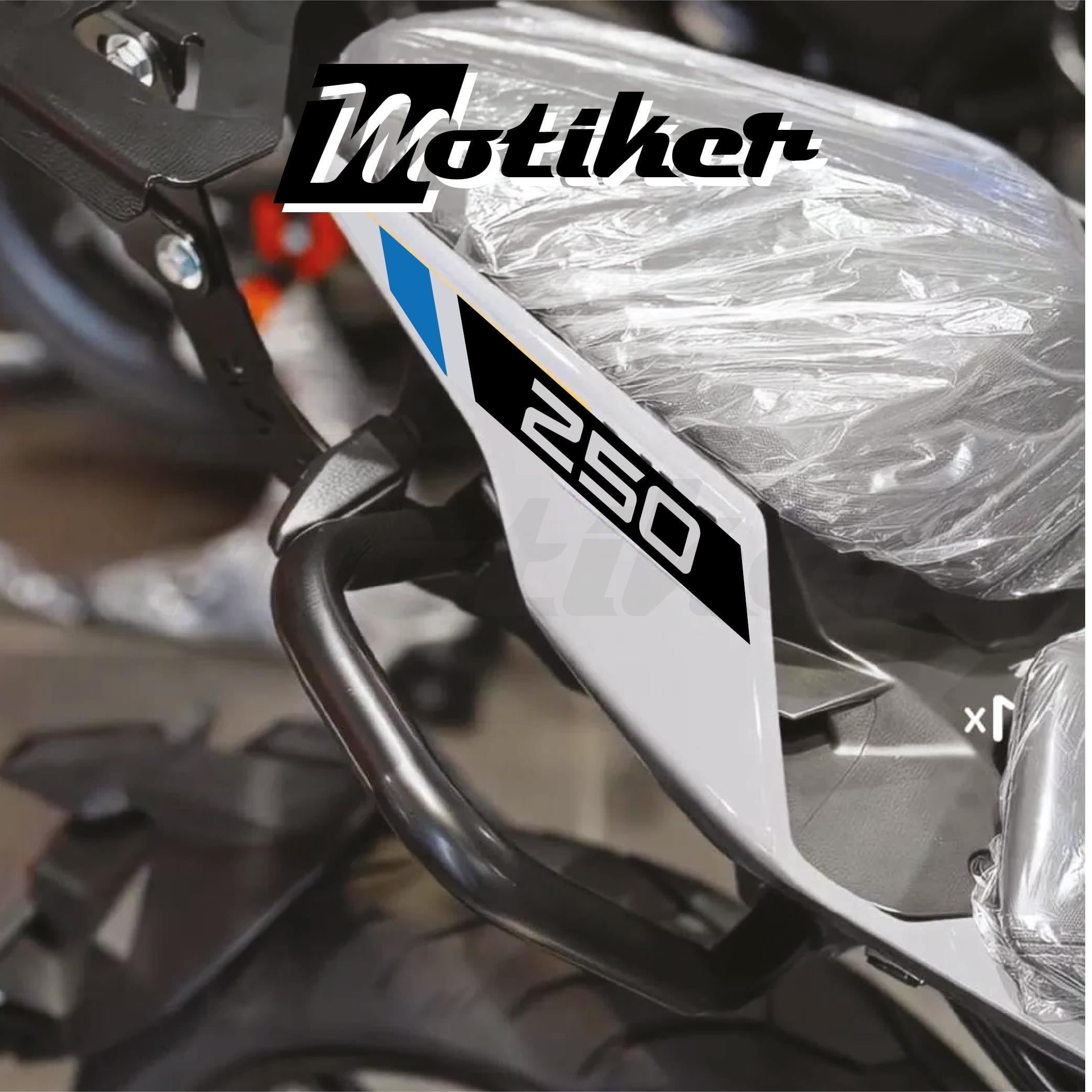 250 NKCFMOTO 250NK 2018 / 2025 ARKA KUYRUK STICKER MODEL 5 SİYAH MAVİ RENK
