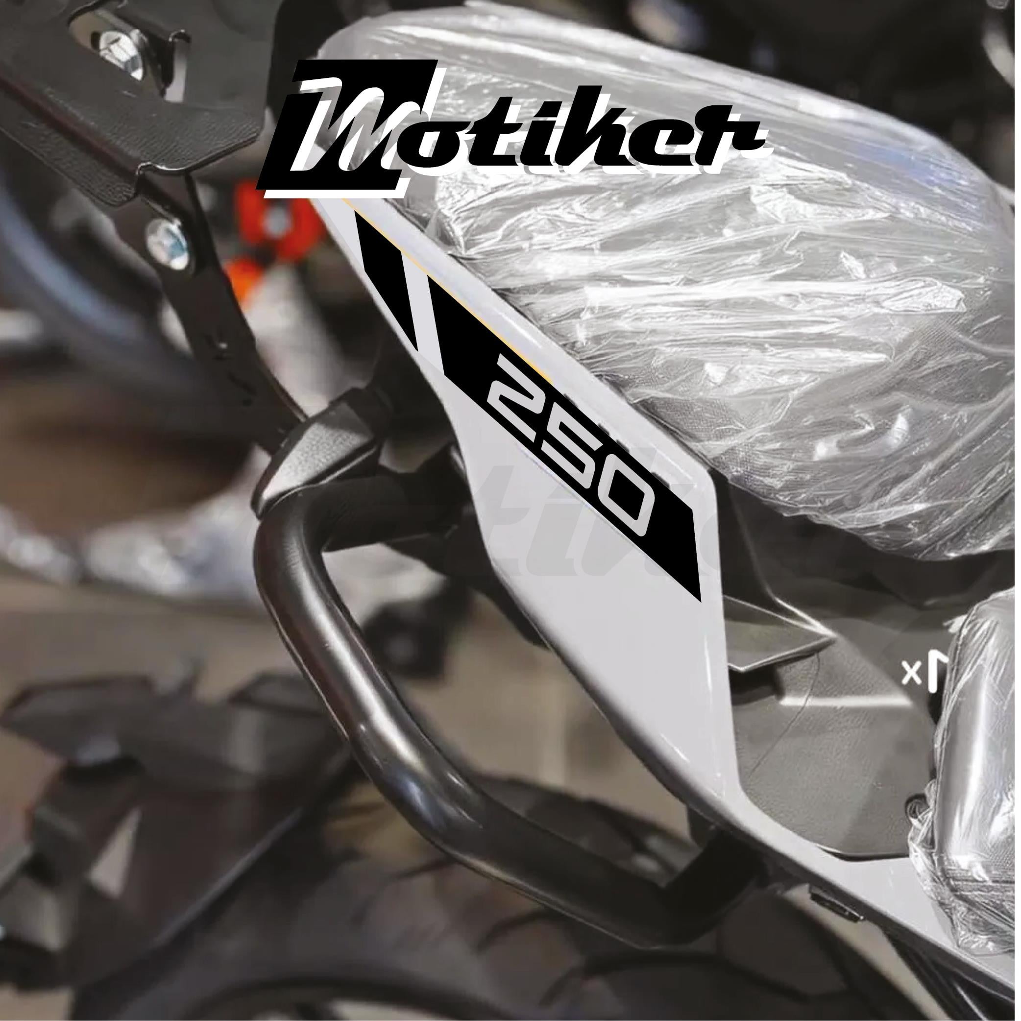 250 NKCFMOTO 250NK 2018 / 2025 ARKA KUYRUK STICKER MODEL 5 SİYAH RENK