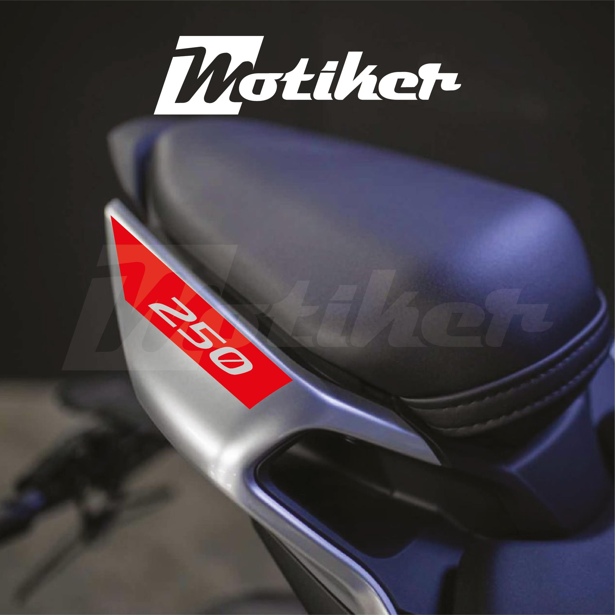 250SRCFMOTO 250SR ARKA KUYRUK STICKER MODEL 3 KIRMIZI RENK