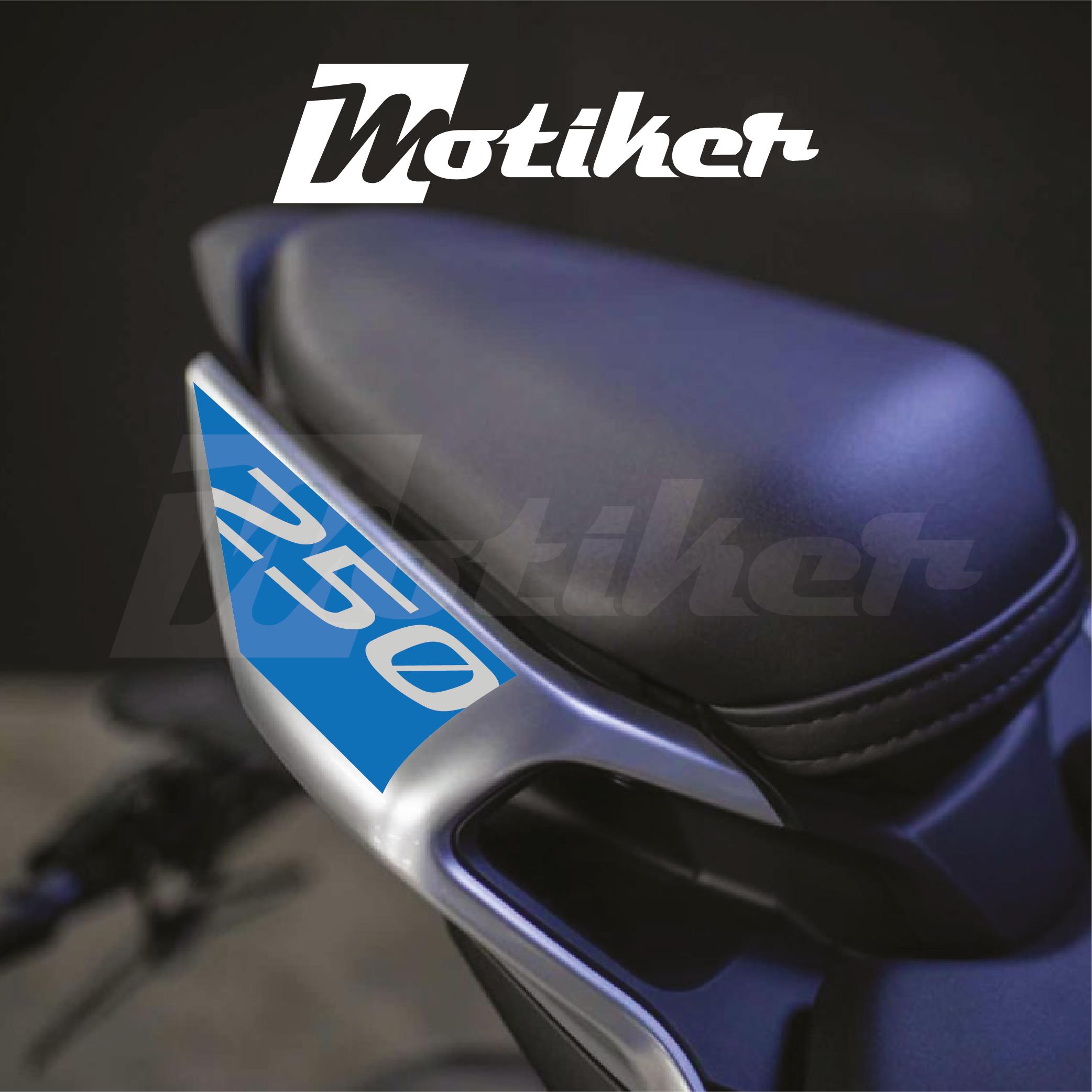 250SRCFMOTO 250SR ARKA KUYRUK STICKER MODEL 1 MAVİ RENK