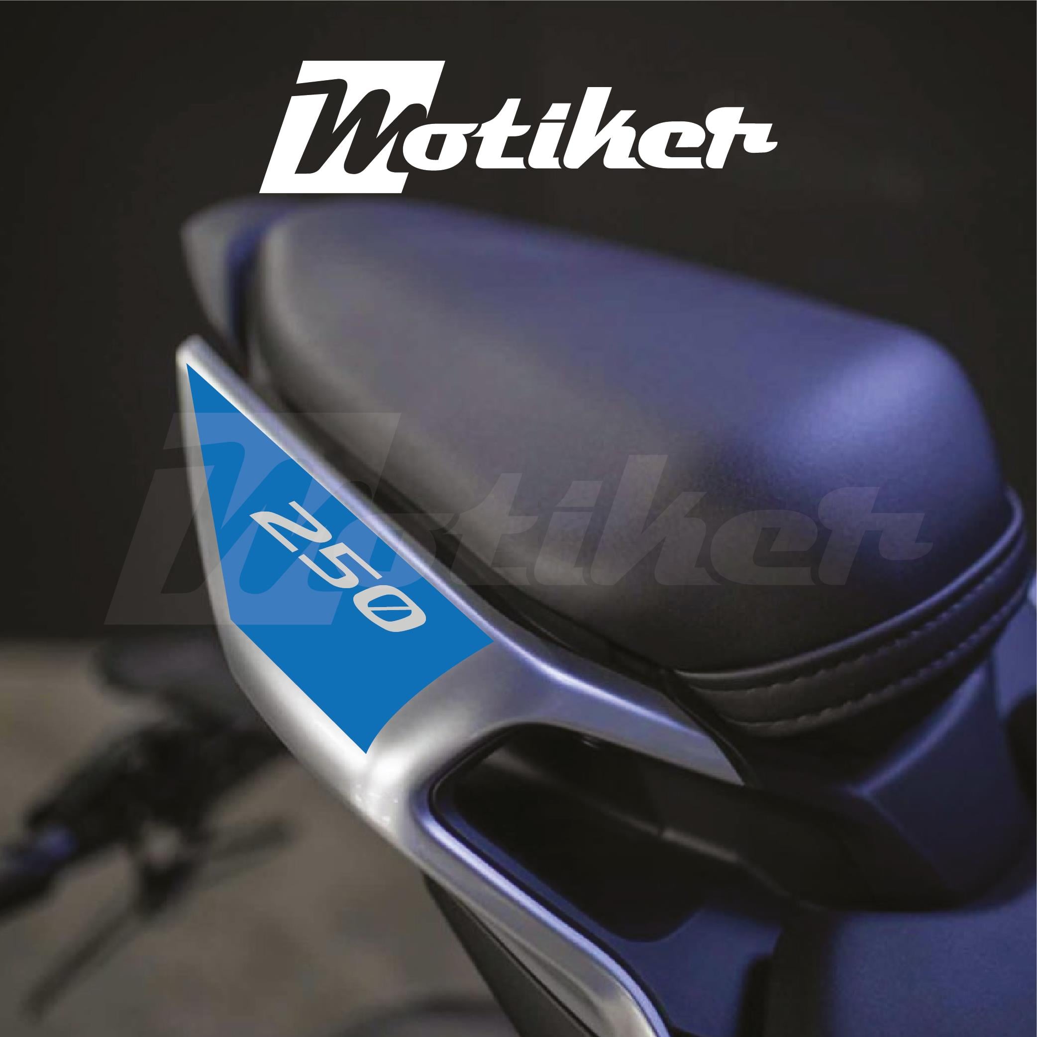 250SRCFMOTO 250SR ARKA KUYRUK STICKER MODEL 2 MAVİ RENK