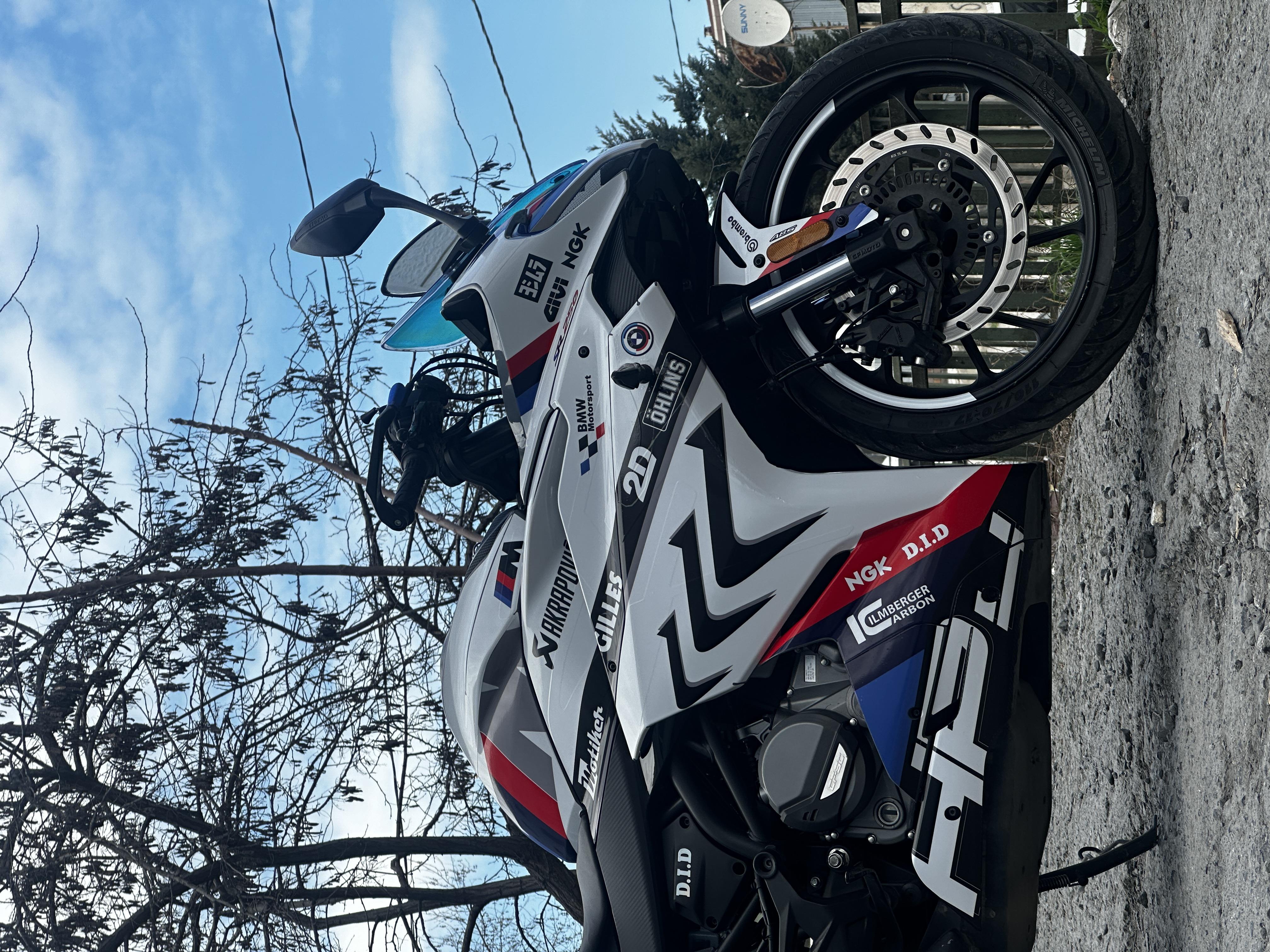 250SRCFMOTO 250SR BMW HP4 MODEL PARCALI MOTOSIKLET KAPLAMA STICKER ETIKET MODELI RENK 1