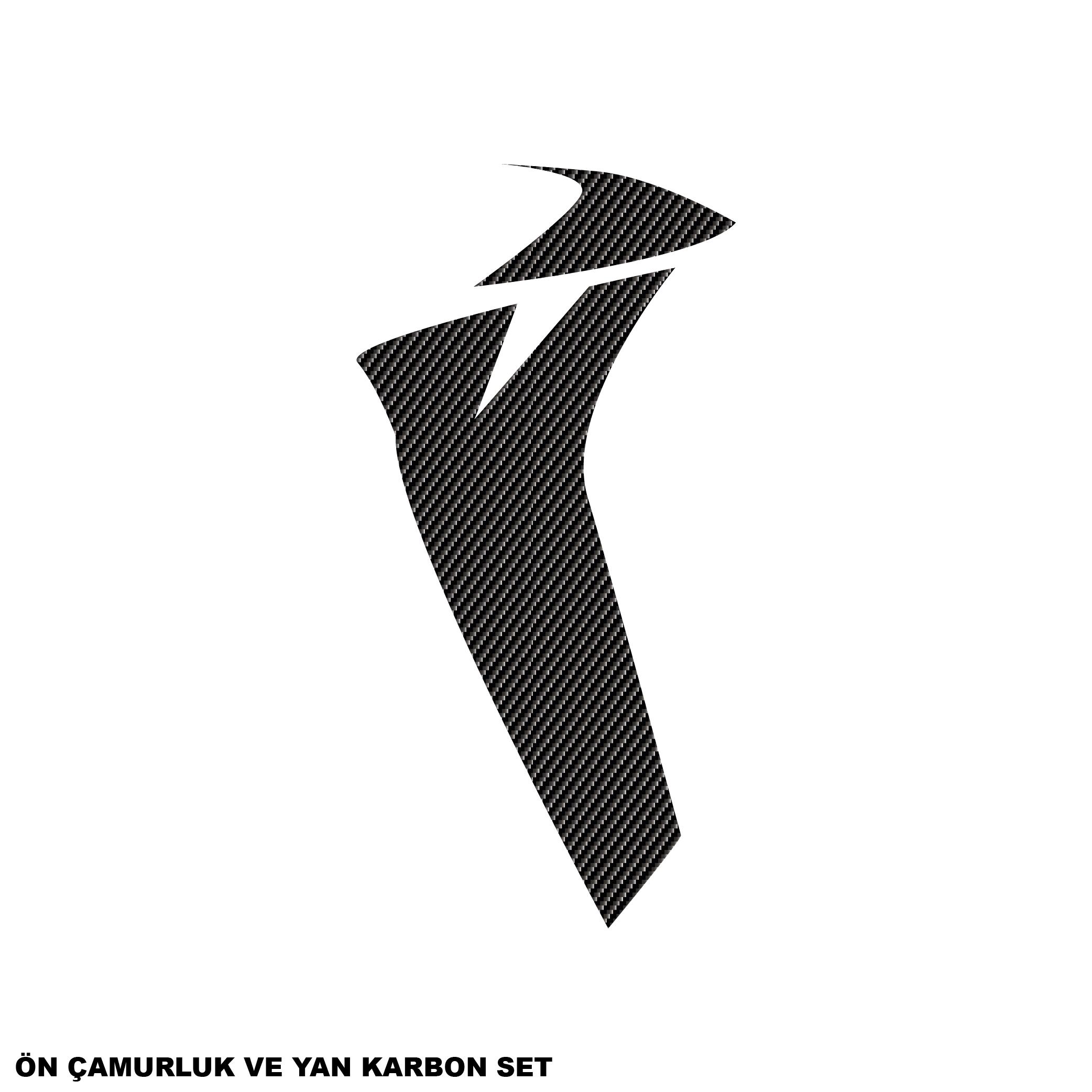 250SRCFMOTO 250SR KARBON STICKER SET ÖN ÇAMURLUK VE YAN PARÇALI KAPLAMA ETİKET MODELİ