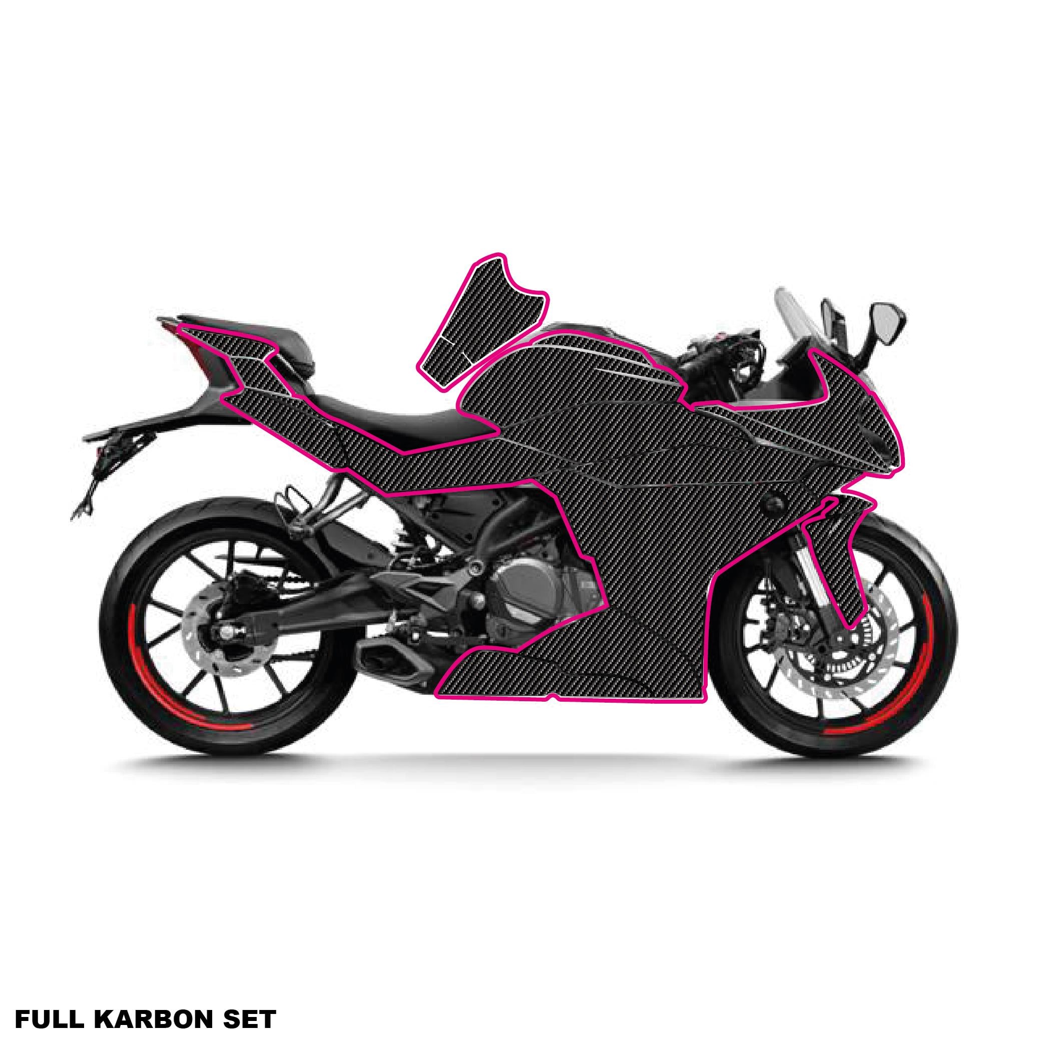 250SRCFMOTO 250SR KARBON STICKER SET PARÇALI FULL KAPLAMA ETİKET MODELİ