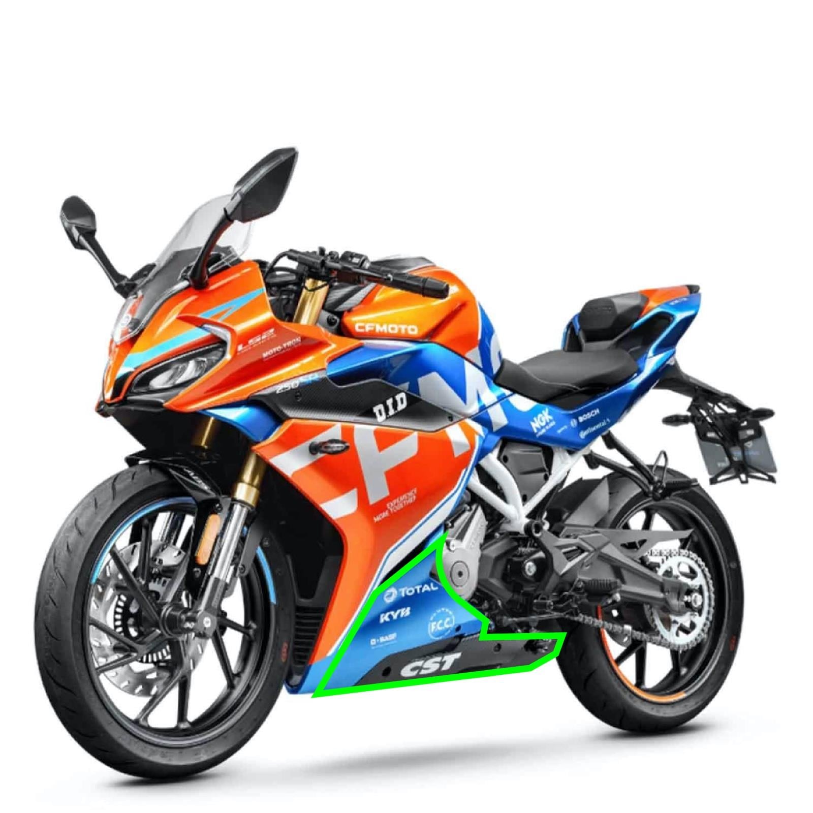 250SRCFMOTO 250SR Sol Alt Sakal Sticker Orijinal Tasarım Motosiklet Sticker Etiket Modeli