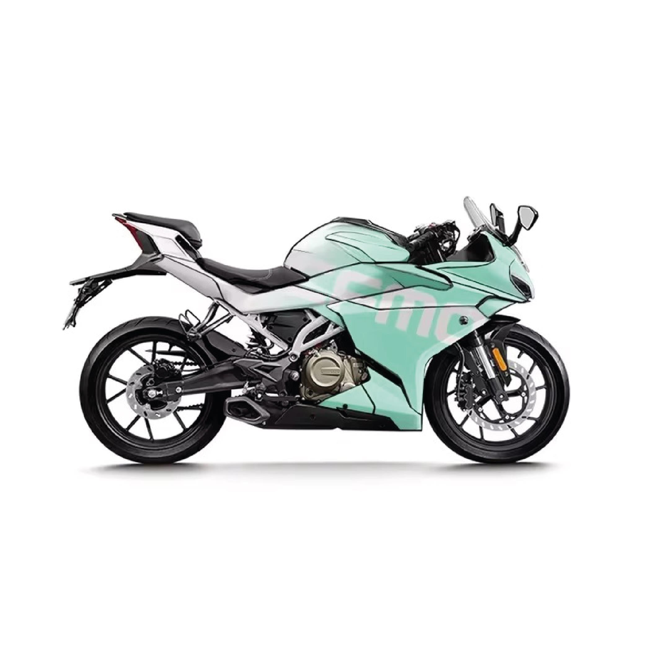 250SRCFMOTO 250SR Turkuaz Sticker Parçalı Motosiklet Kaplama Etiket Modeli