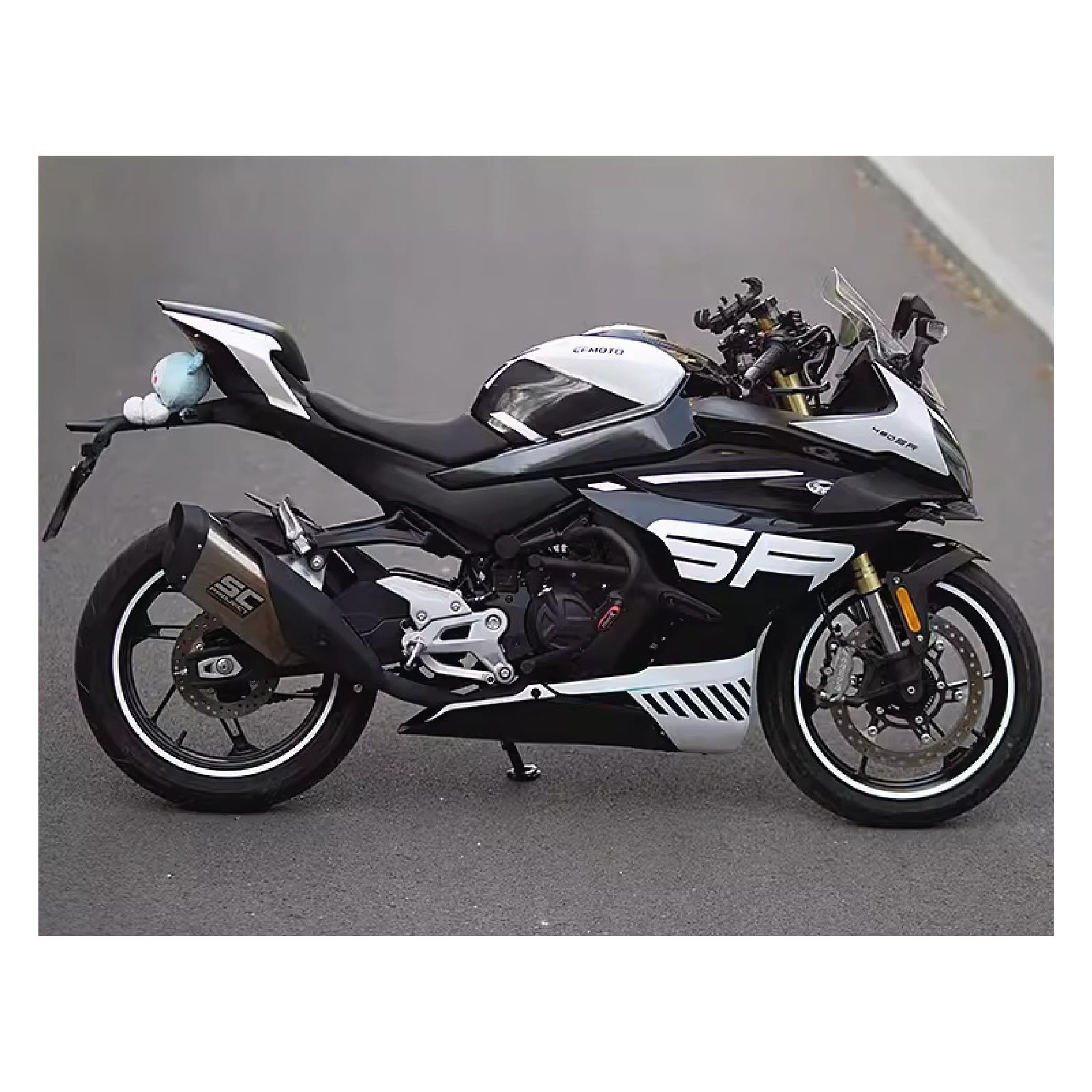 450SRCFMOTO 450SR Kaplama Motosiklet Sticker Etiket Modeli Black & White