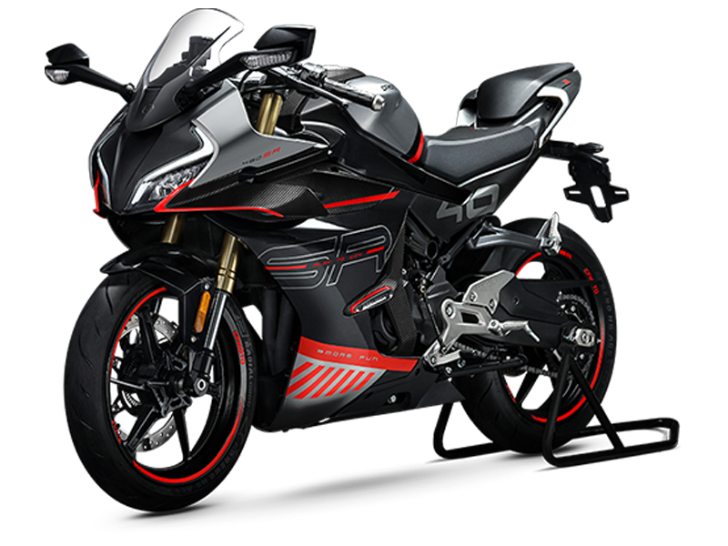 CFMOTO 450SR Orijinal Tasarım Motosiklet Sticker Etiket Modeli Siyah Kırmızı