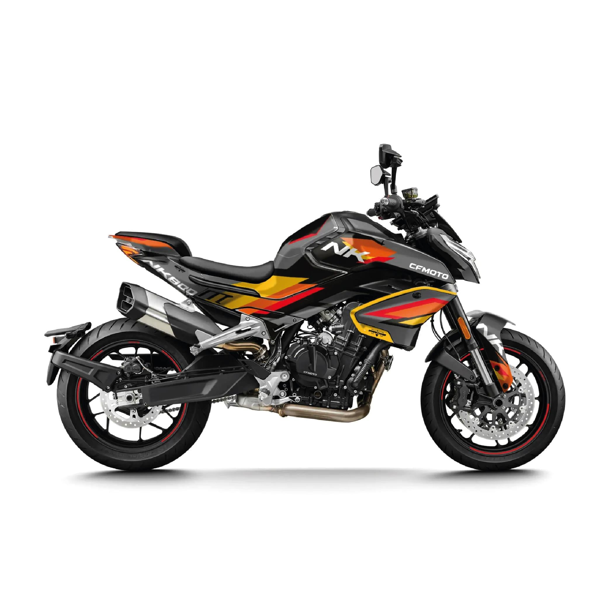 800NKCFMOTO 800NK Orange Bull Tasarım Motosiklet Kaplama Sticker Etiket Modeli