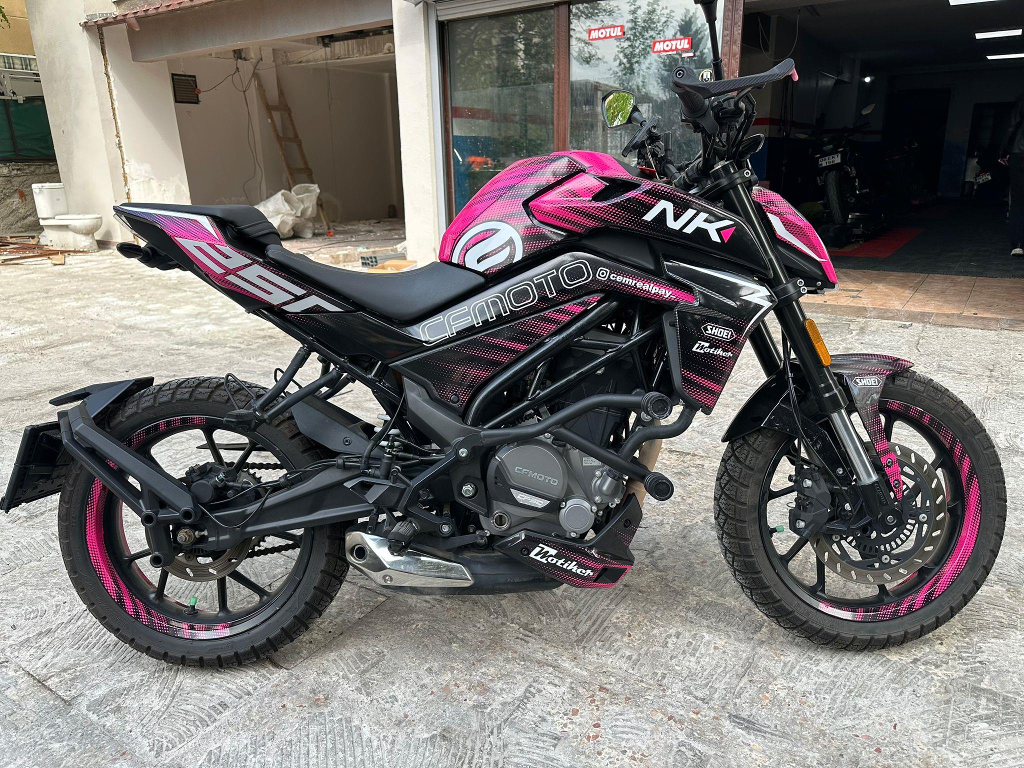 250 NKCFMOTO NK250 2024-2025 Yeni Kasa Parçalı Kaplama Modeli Circle Pink