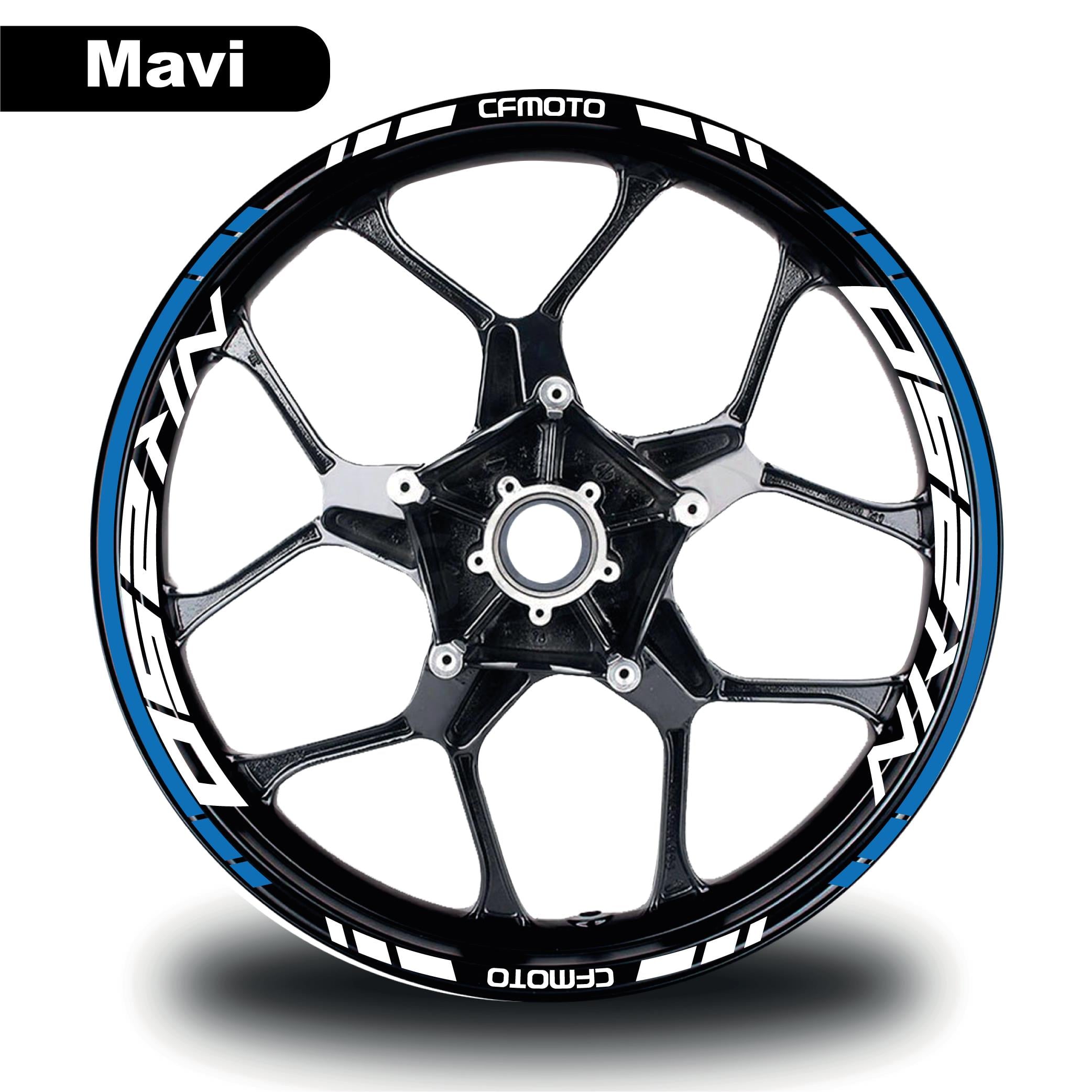 250 NKCFMOTO NK250 Jant Sticker İç & Dış Takım Etiket Modeli Mavi