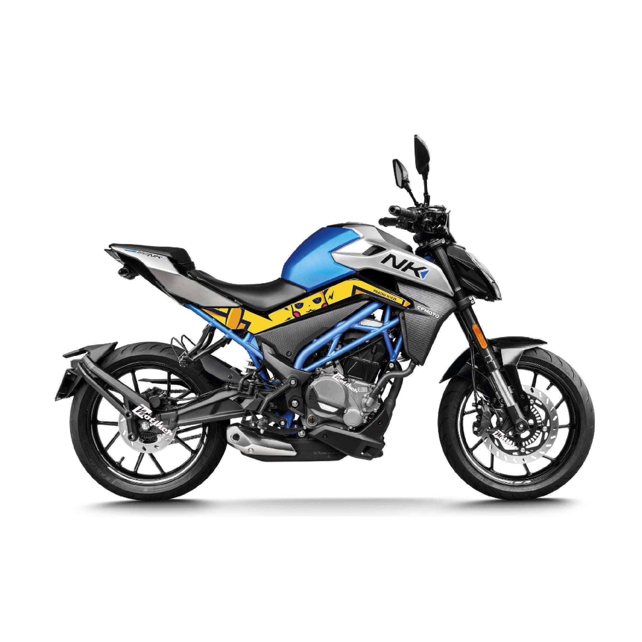 250 NKCFMOTO NK250 ORTA ŞASE BASKILI PIKACHU  STICKER ETİKET MODELİ