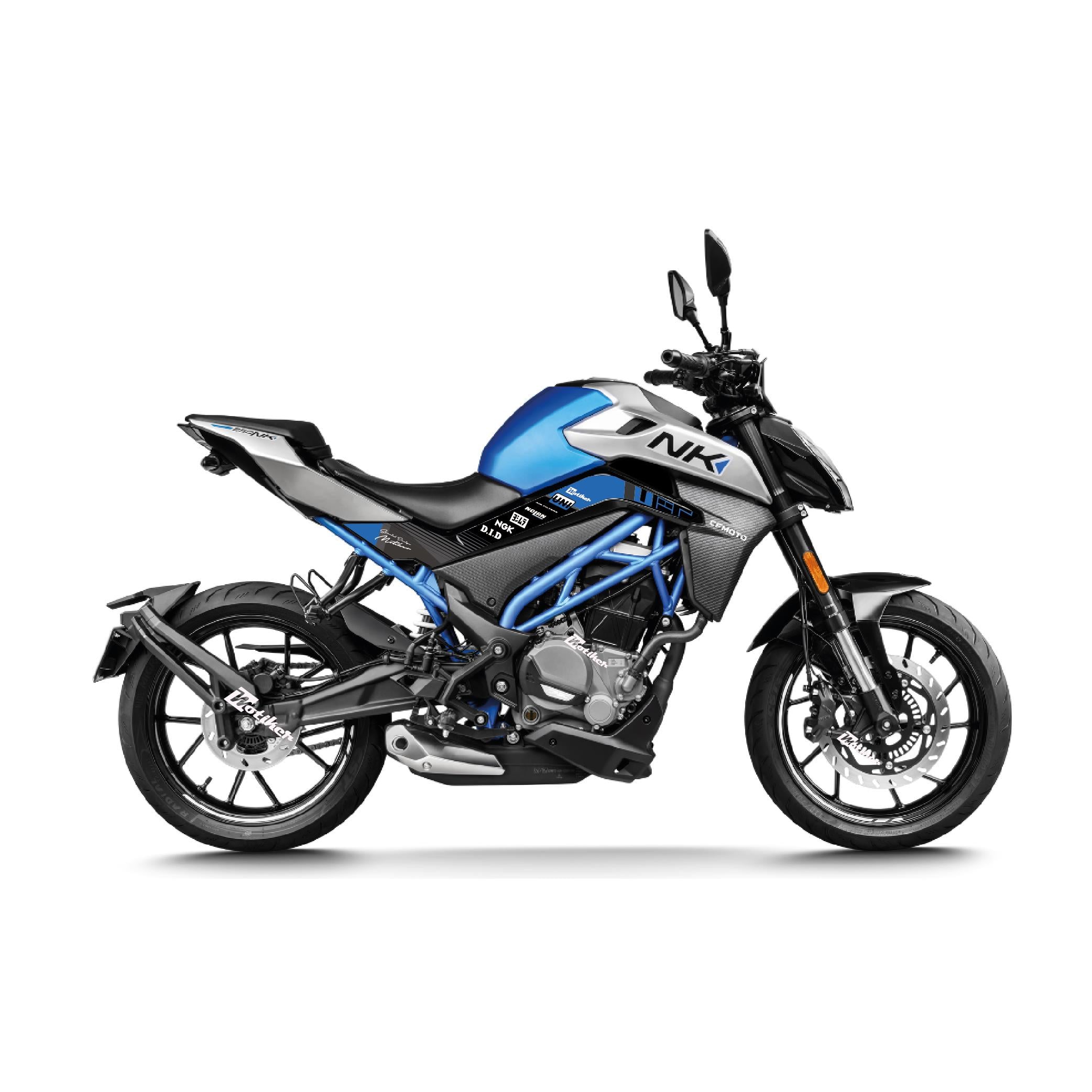 250 NKCFMOTO NK250 ORTA ŞASE BASKILI UNI BLUE STICKER ETİKET MODELİ 