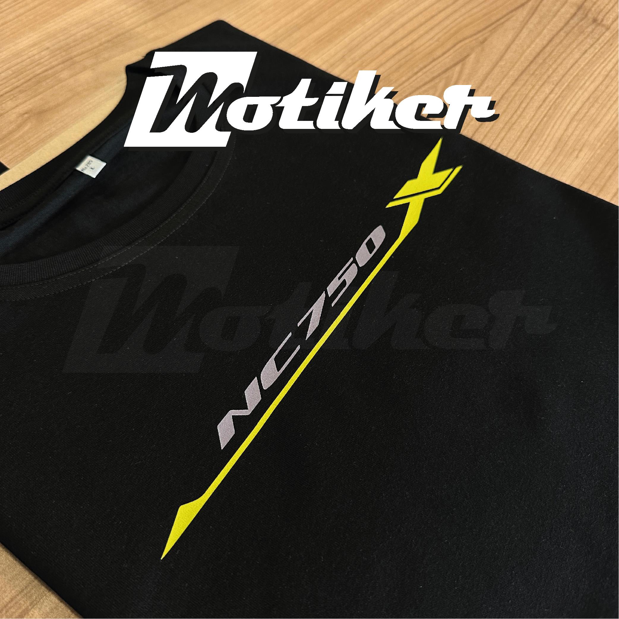 Honda NC750X Neon Sarı Baskılı Tshirt Modeli