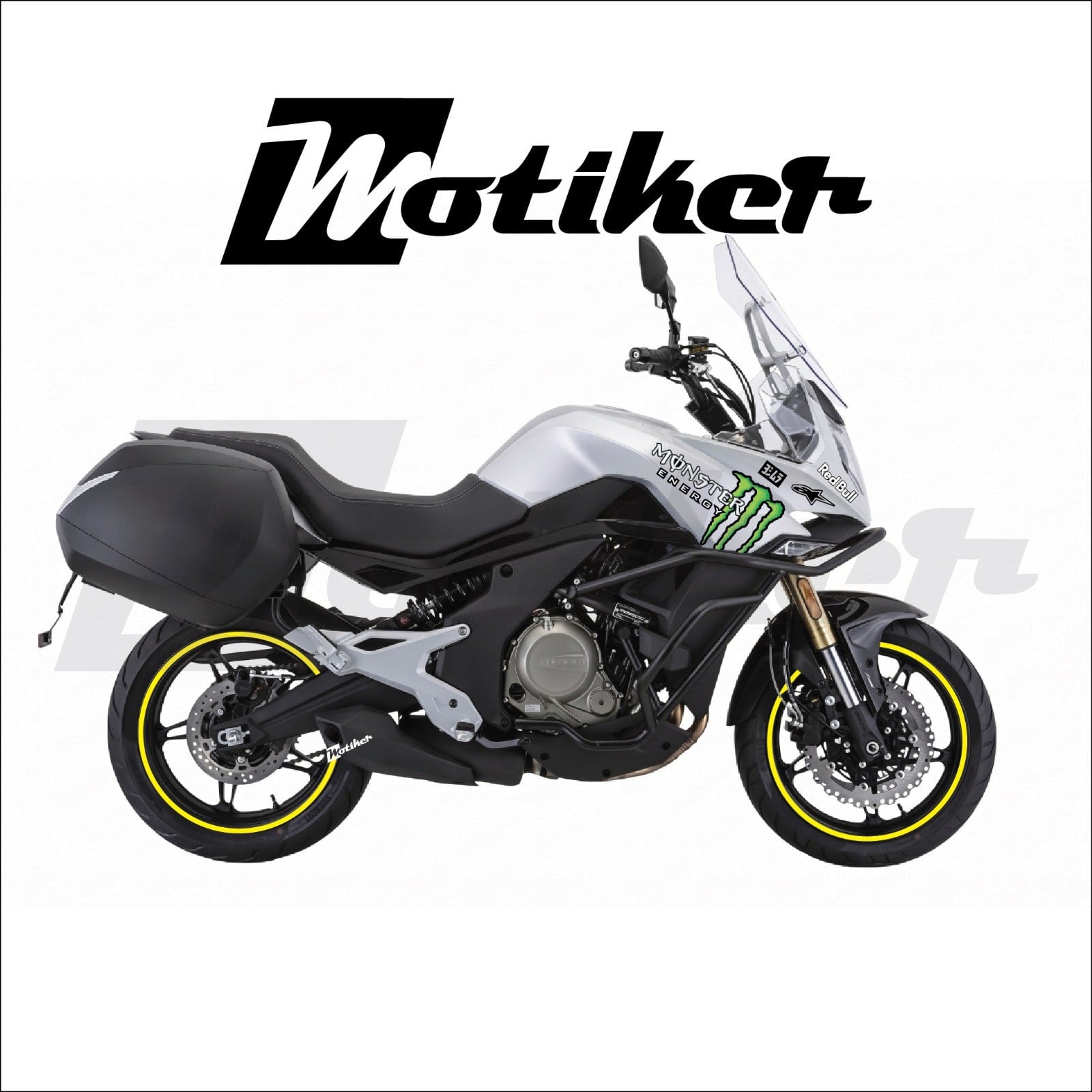 CF MOTO 650MT Monster Tasarım Sticker Etiket Modeli