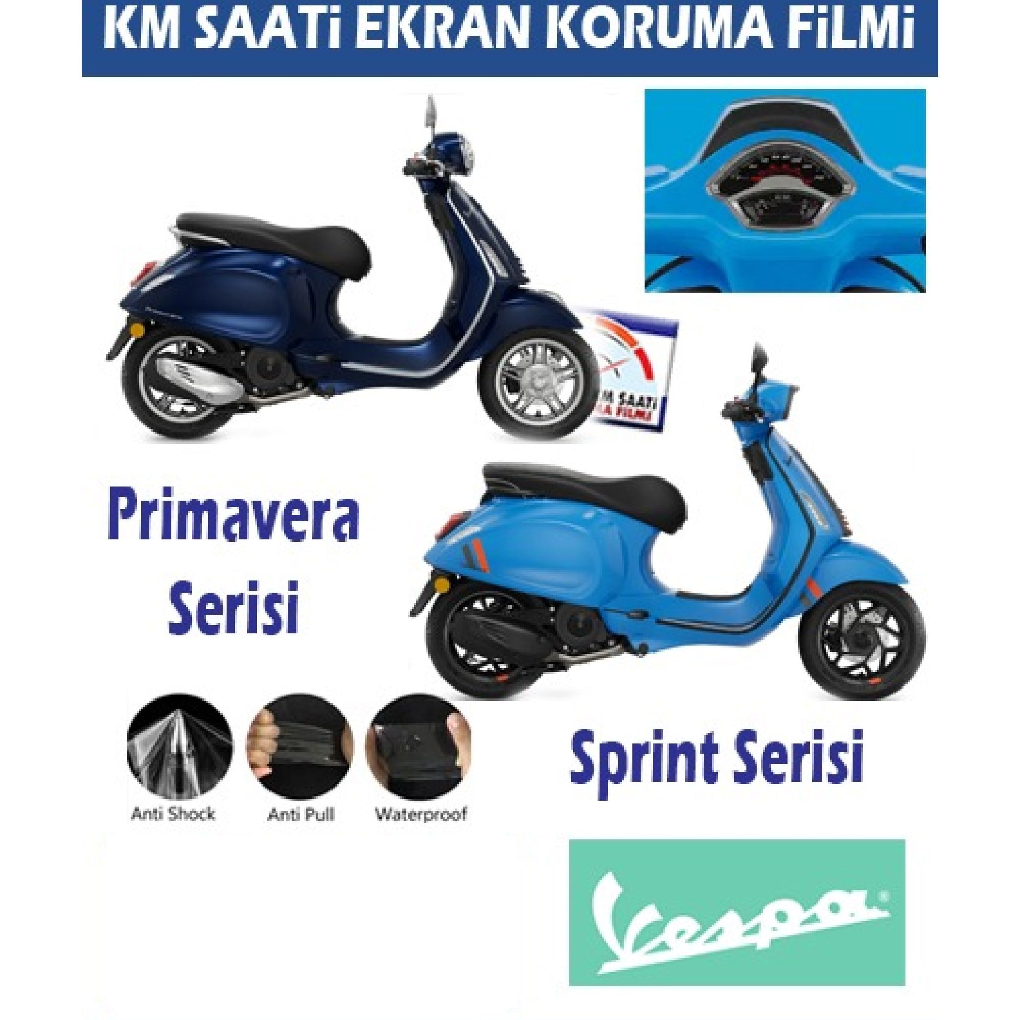 Vespa Primavera Sprint Motosiklet Ekran Km Koruyucu