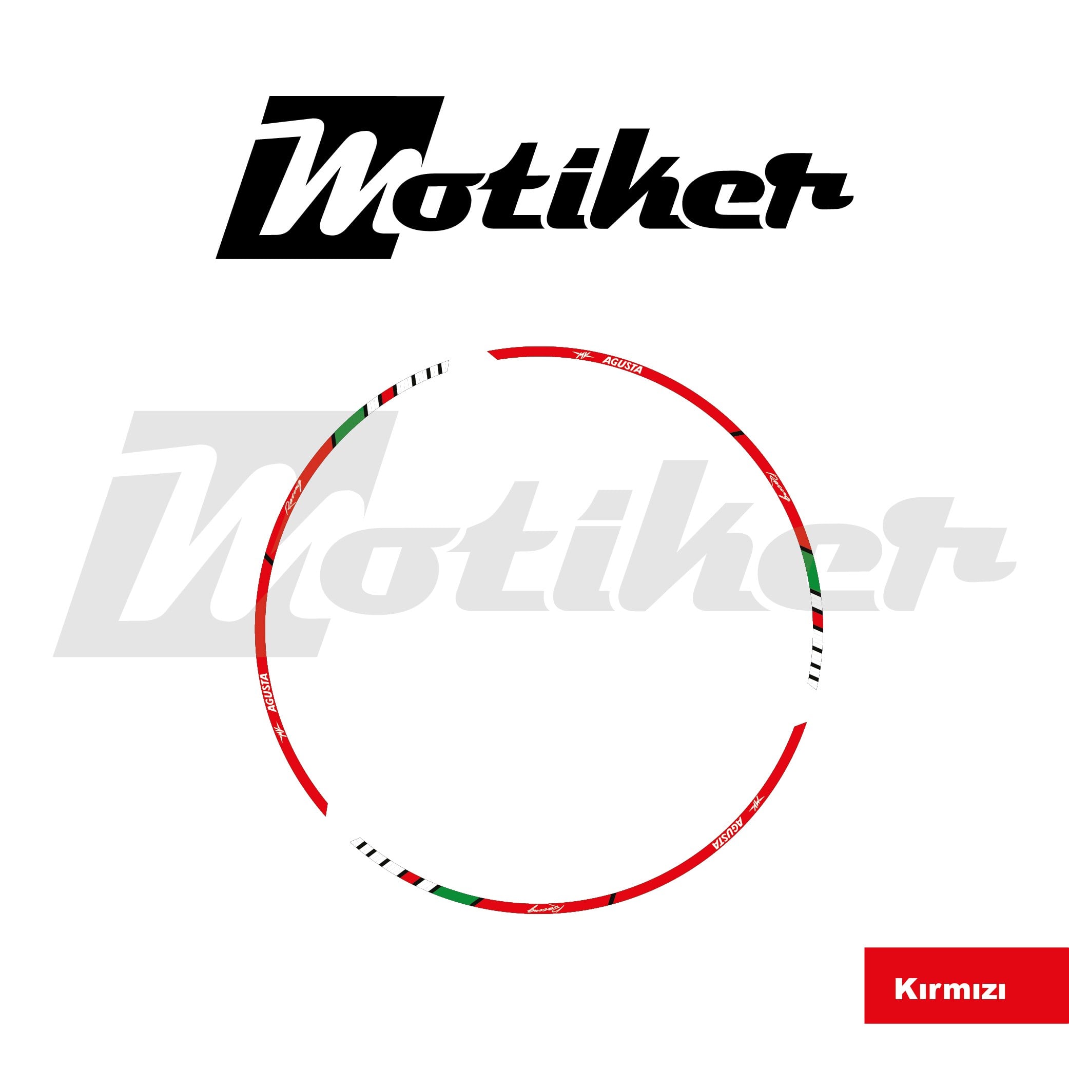 MV Agusta Jant Şeridi Tasarımı Sticker Etiket Modeli