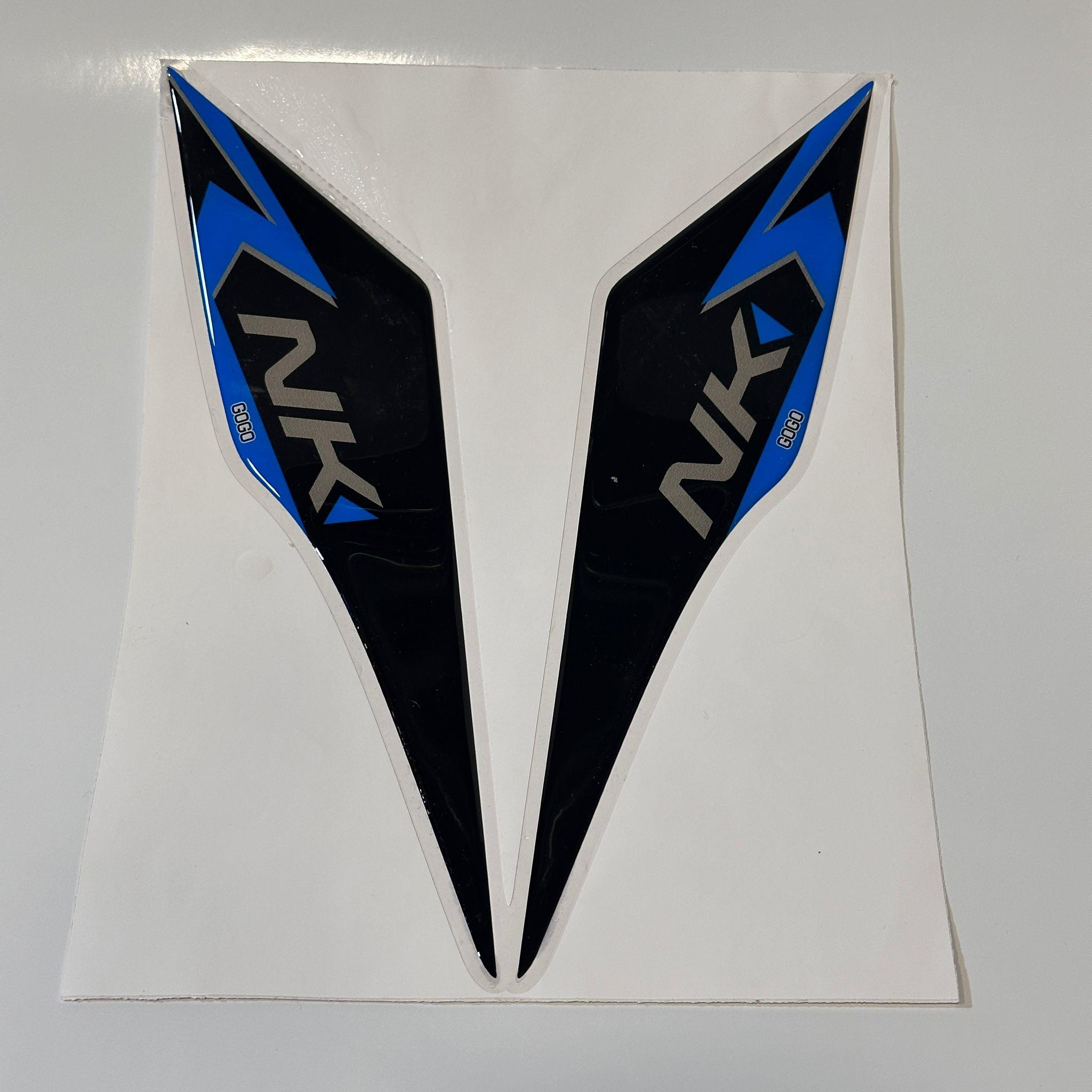 OUTLET!! CF MOTO NK250 Tank PAD Siyah Mavi Çizgi Arka Kuyruk