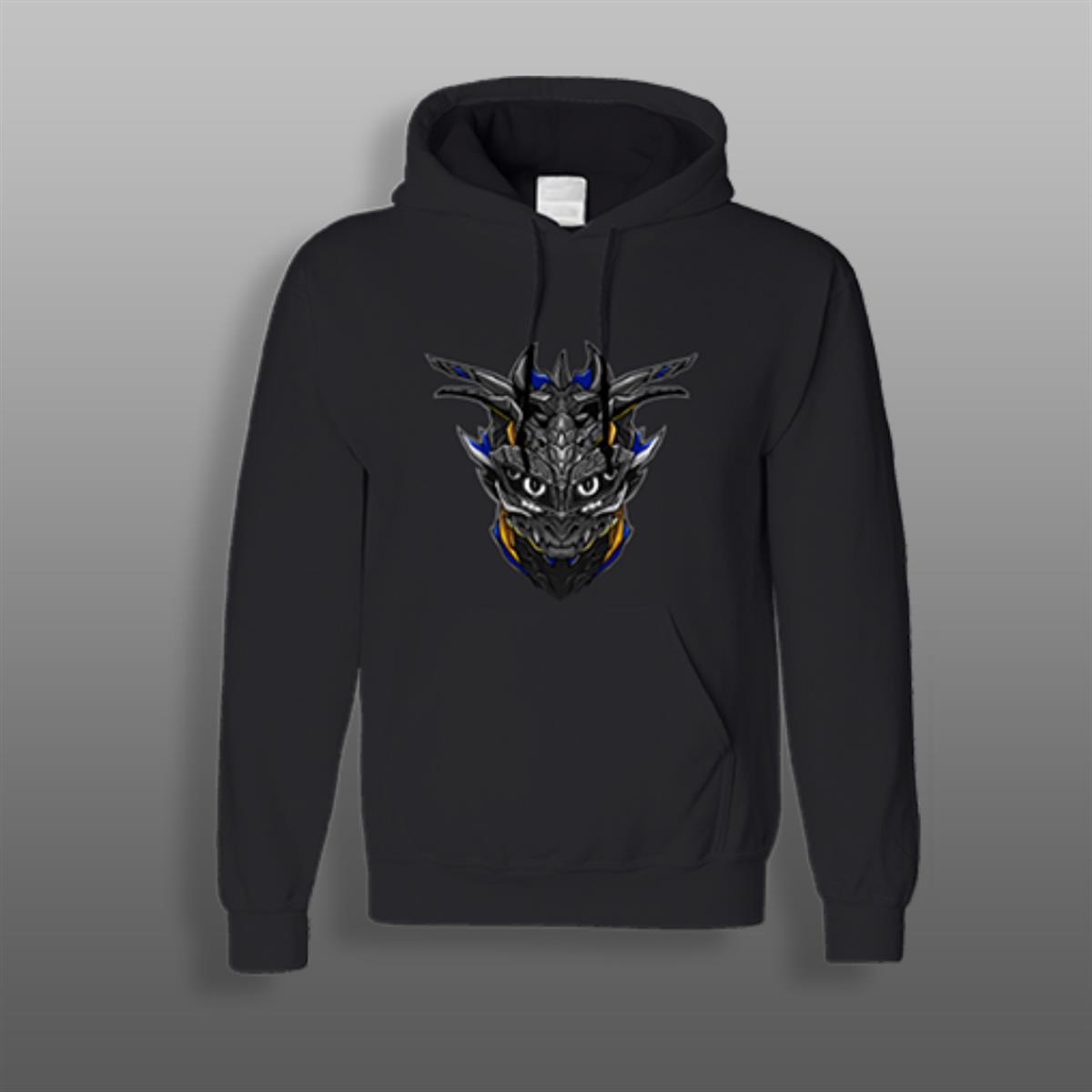 Dragon Logolu Siyah Sweatshirt Modeli 