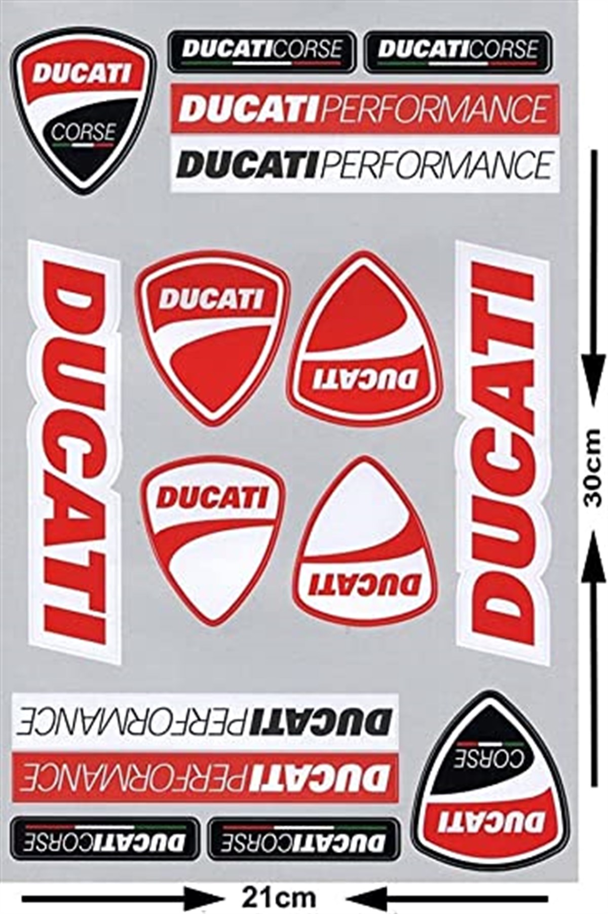 Ducati Çoklu Mini Sticker Etiket Modeli