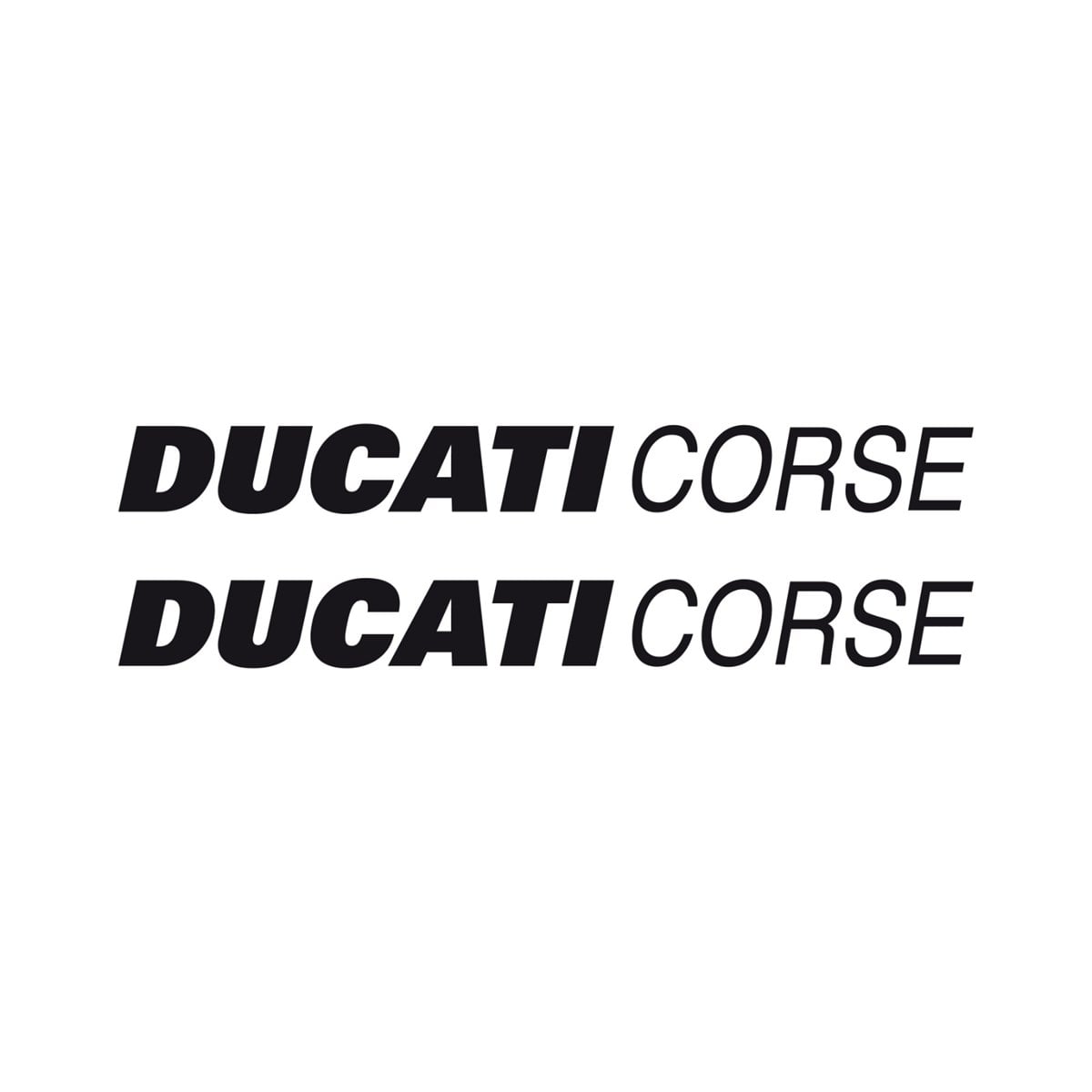 Ducati Corse Yazılı Renkli Sticker Etiket Modeli