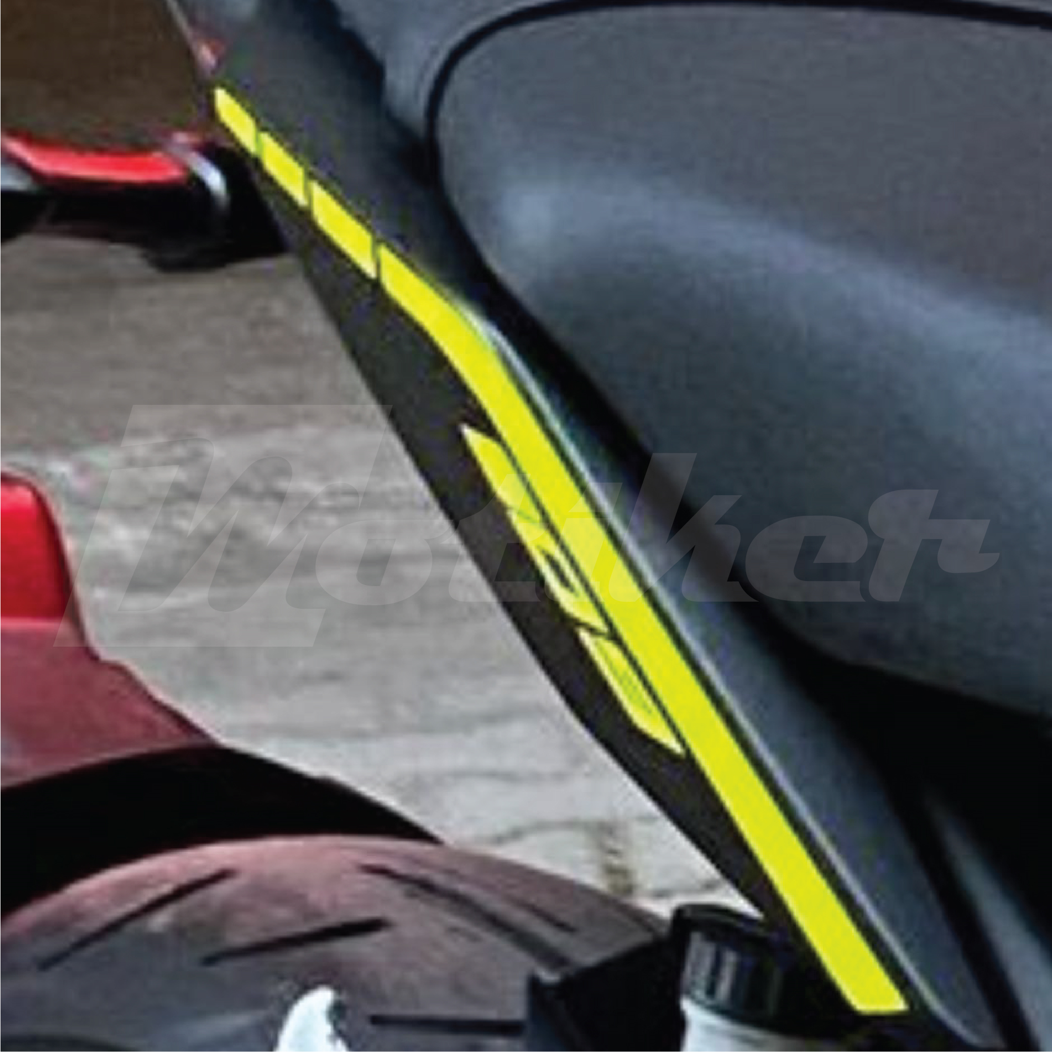 Yamaha MT-09 Neon Sarı Kuyruk Tasarımı Sticker Etiket Modeli