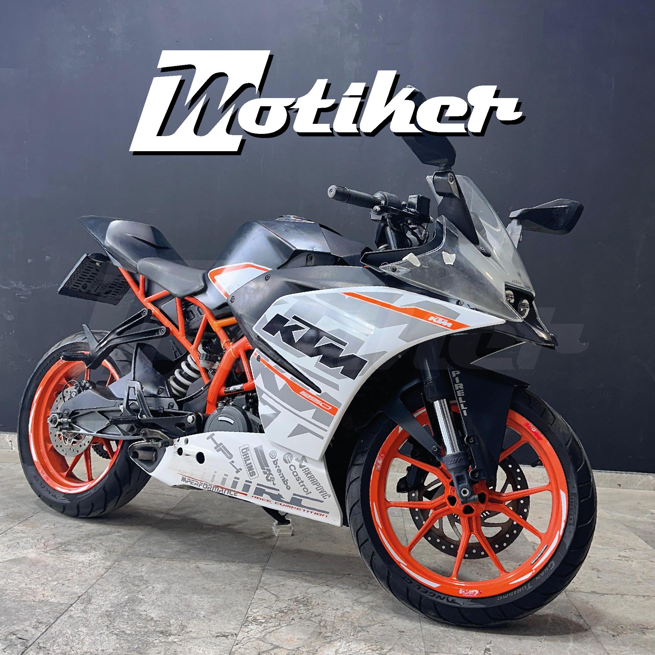 KTM RC Orjinal Sticker Tasarımı 250 Sağ Ve Sol Grenaj Sticker Set