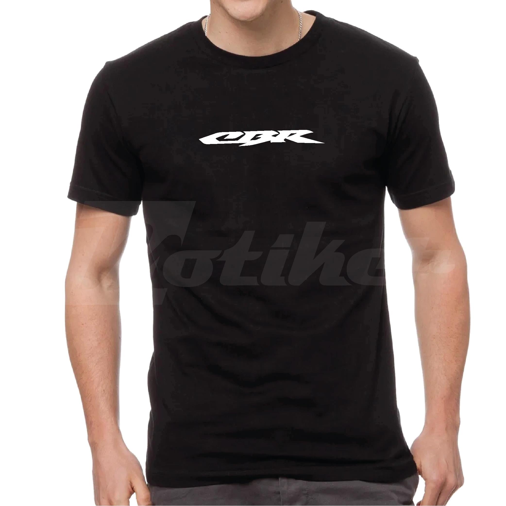 Honda Beyaz Logolu CBR Siyah T-Shirt Tasarım Modeli