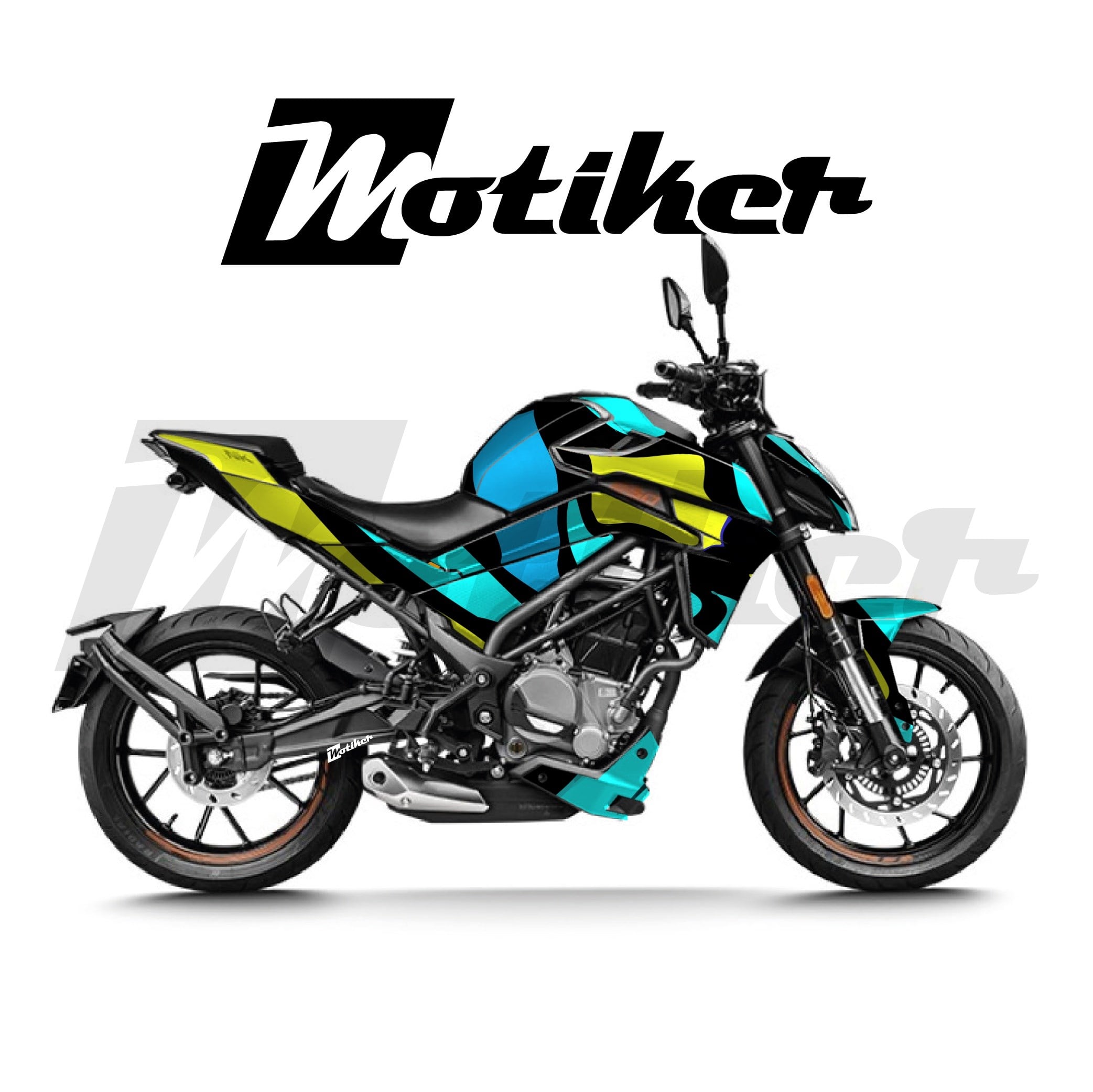 CFMOTO 250NK Parçalı Kaplama Sticker Etiket Modeli Soyut Kamuflaj Desen 22 (MTK9383)