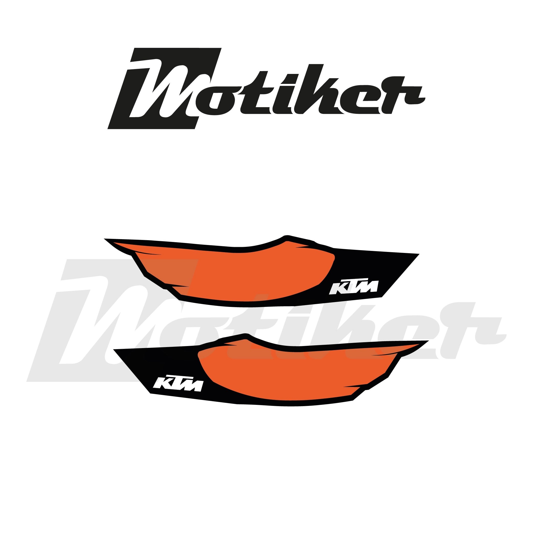 KTM Duke 200 Arka Kuyruk Üstü Sticker Etiket Modeli