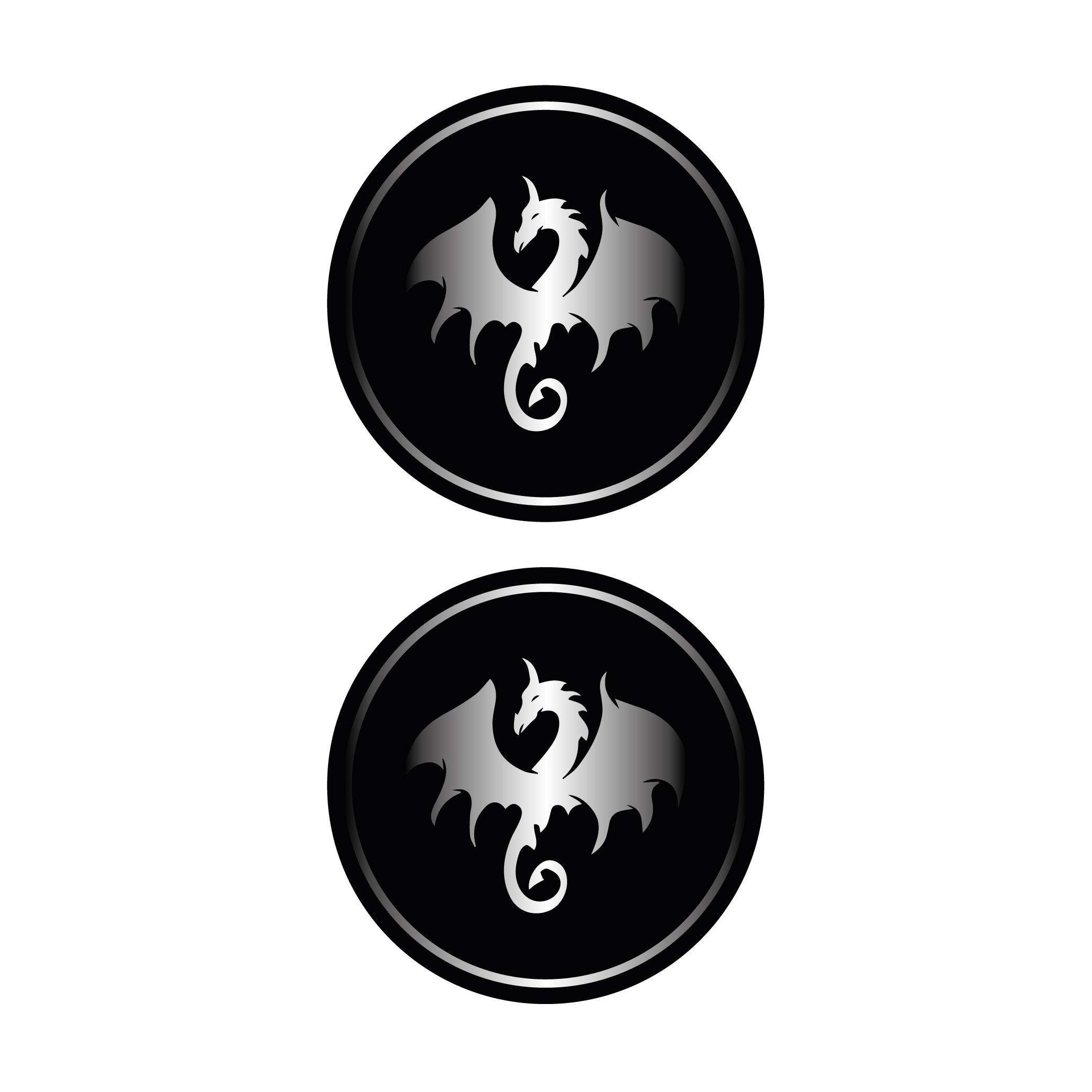 Takoz Damla StickerEjderha Gri Koruma Takozu Damla Sticker Modeli