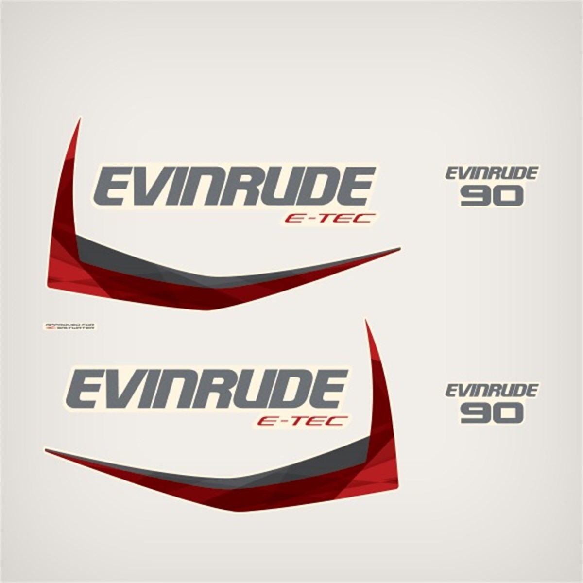 Evinrude 90 Hp Tekne Sticker Etiket Modeli