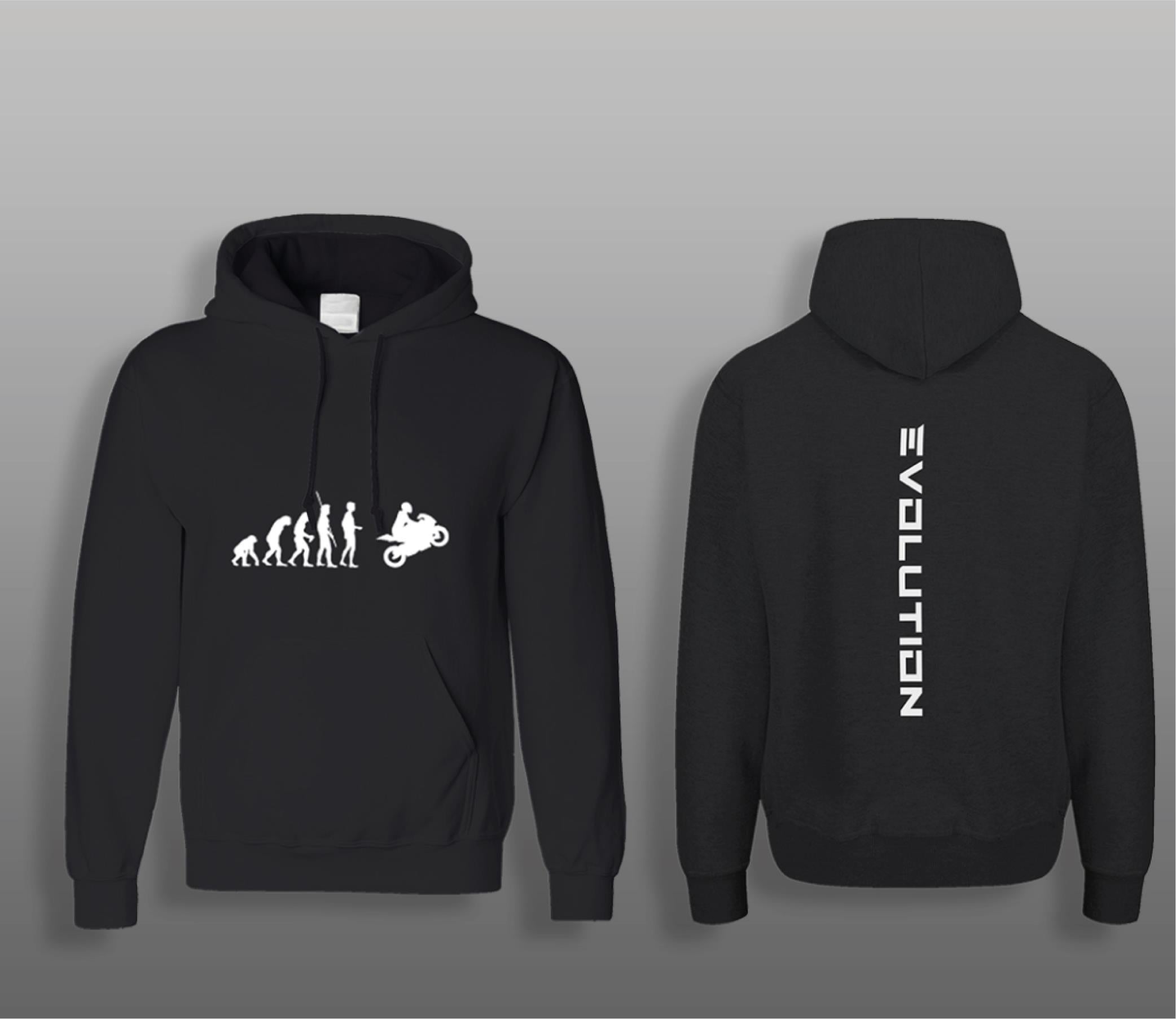 SweatshirtEvolution Motorcu Sweatshirt Modeli Siyah